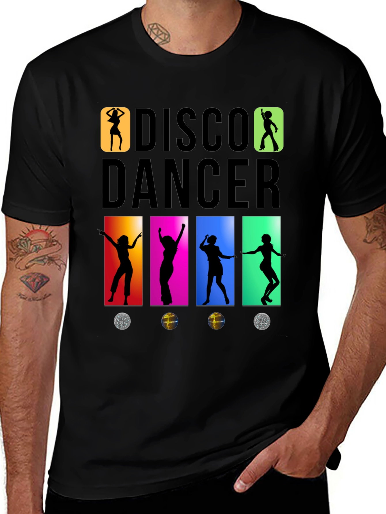 Variant 25 of Retro Disco Dancer Graphic T-Shirt