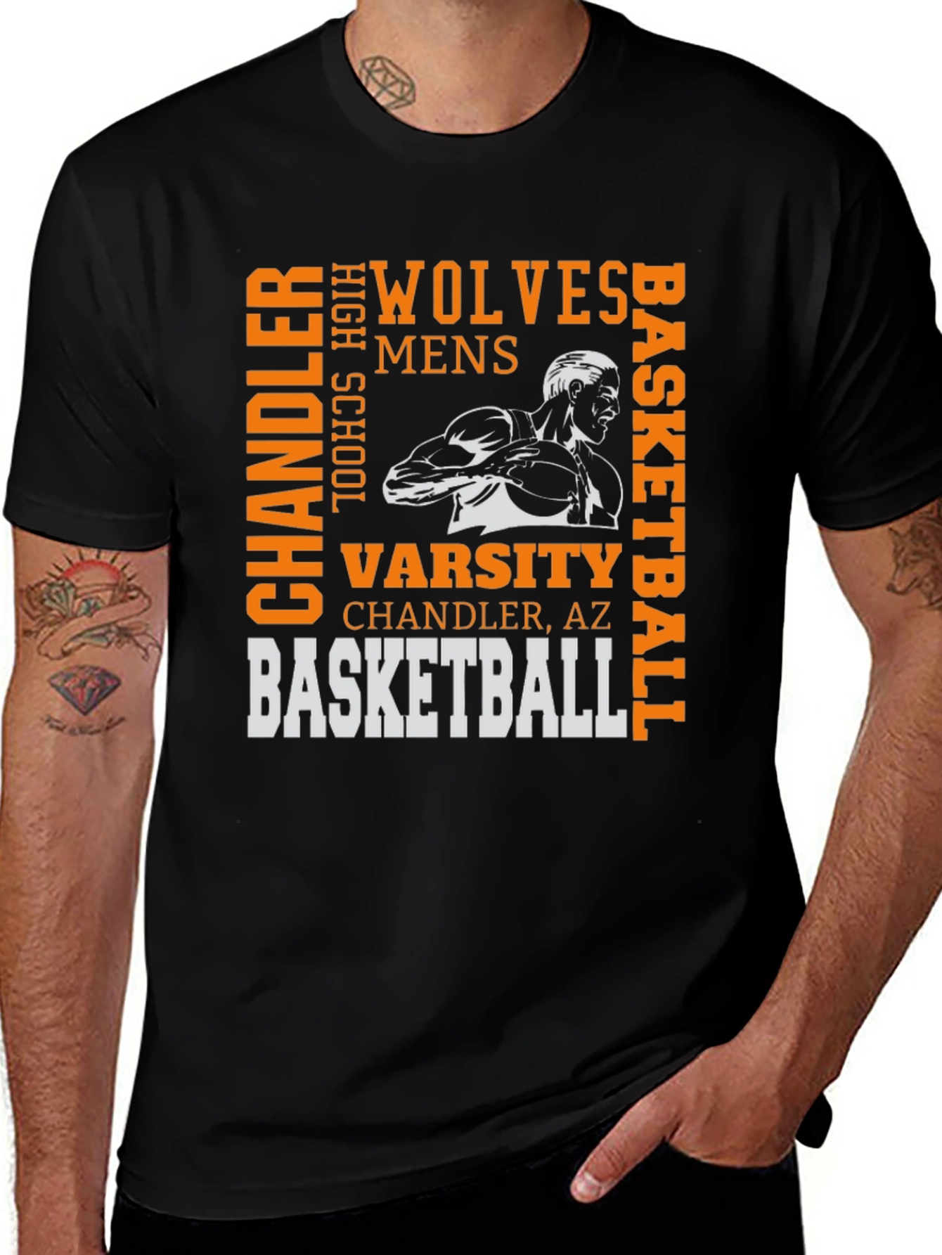 Wolves Basketball Graphic Tee