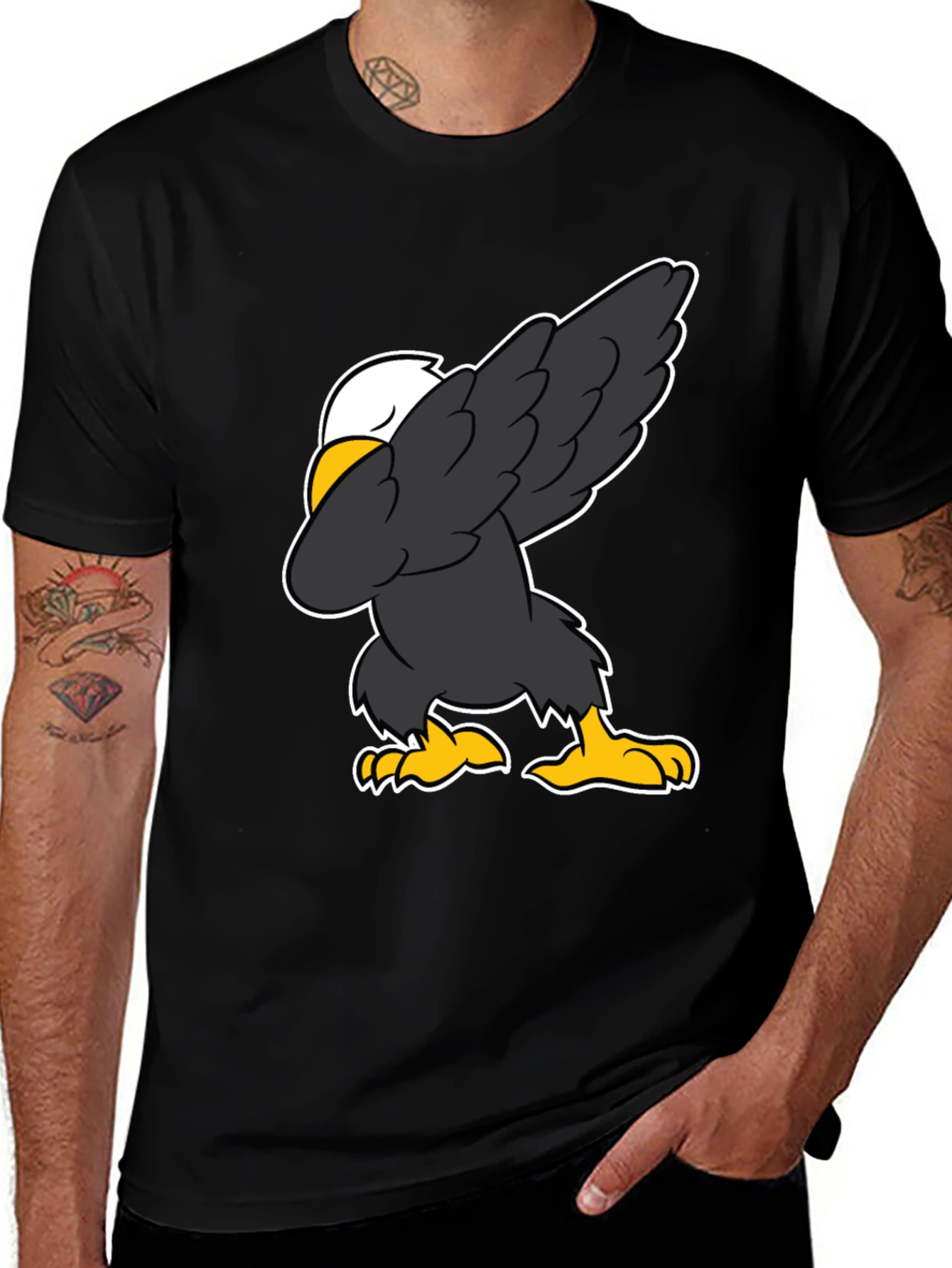 Variant 29 of Dabbing Eagle Graphic Tee - Patriotic Fun