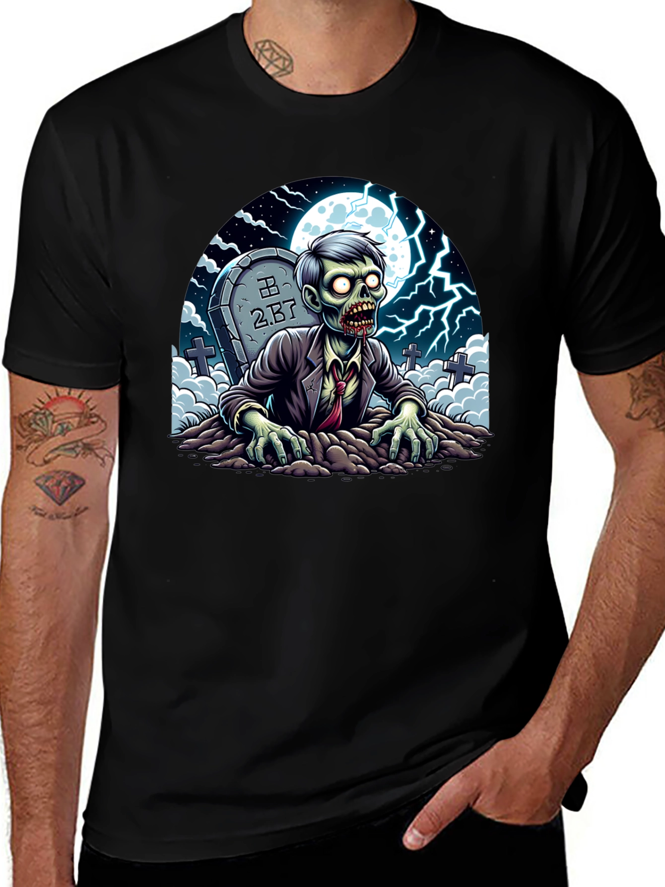 Variant 21 of Zombie Rising T-Shirt