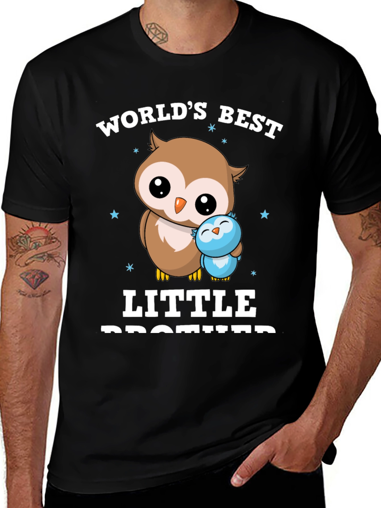 World's Best Little Brother Owl T-Shirt