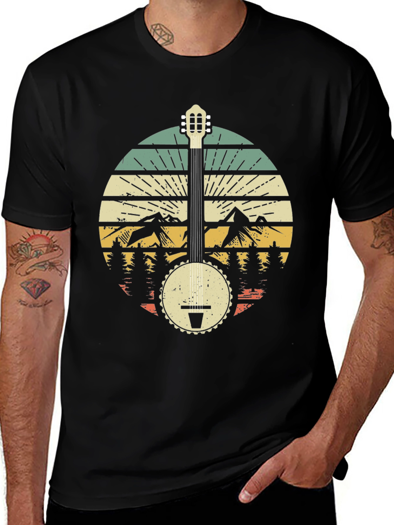 Variant 5 of Banjo Mountain Sunset Graphic Tee
