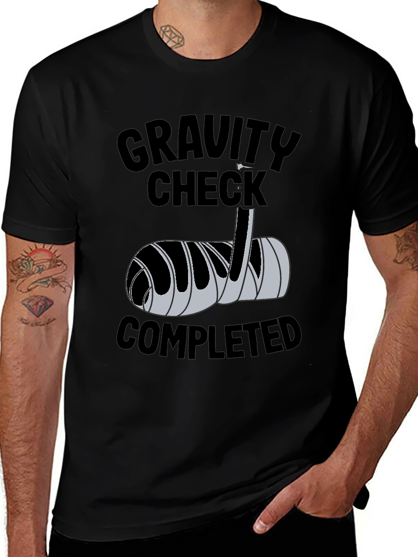 Variant 25 of Gravity Check Completed T-Shirt