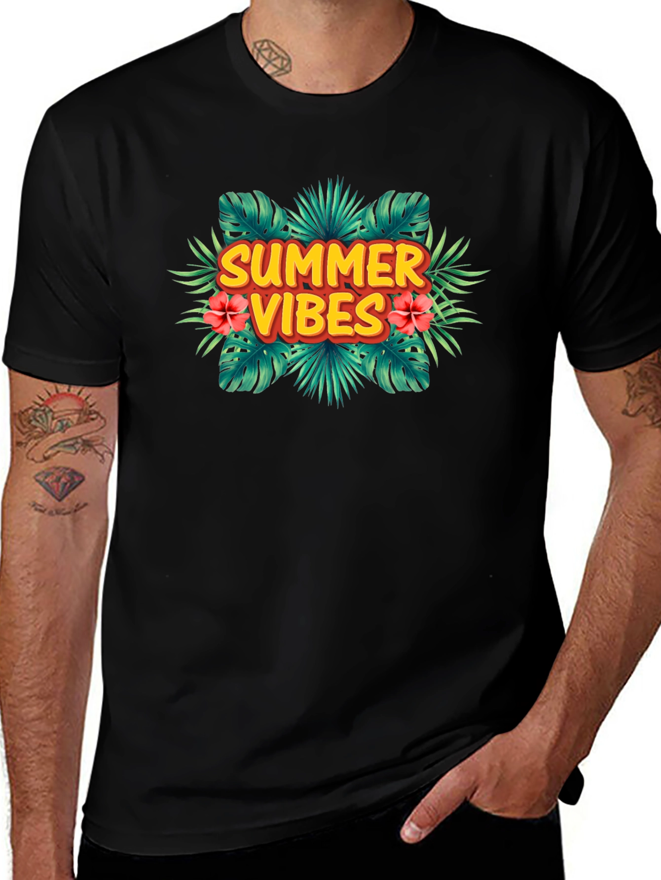 Variant 12 of Summer Vibes Tropical Graphic T-Shirt