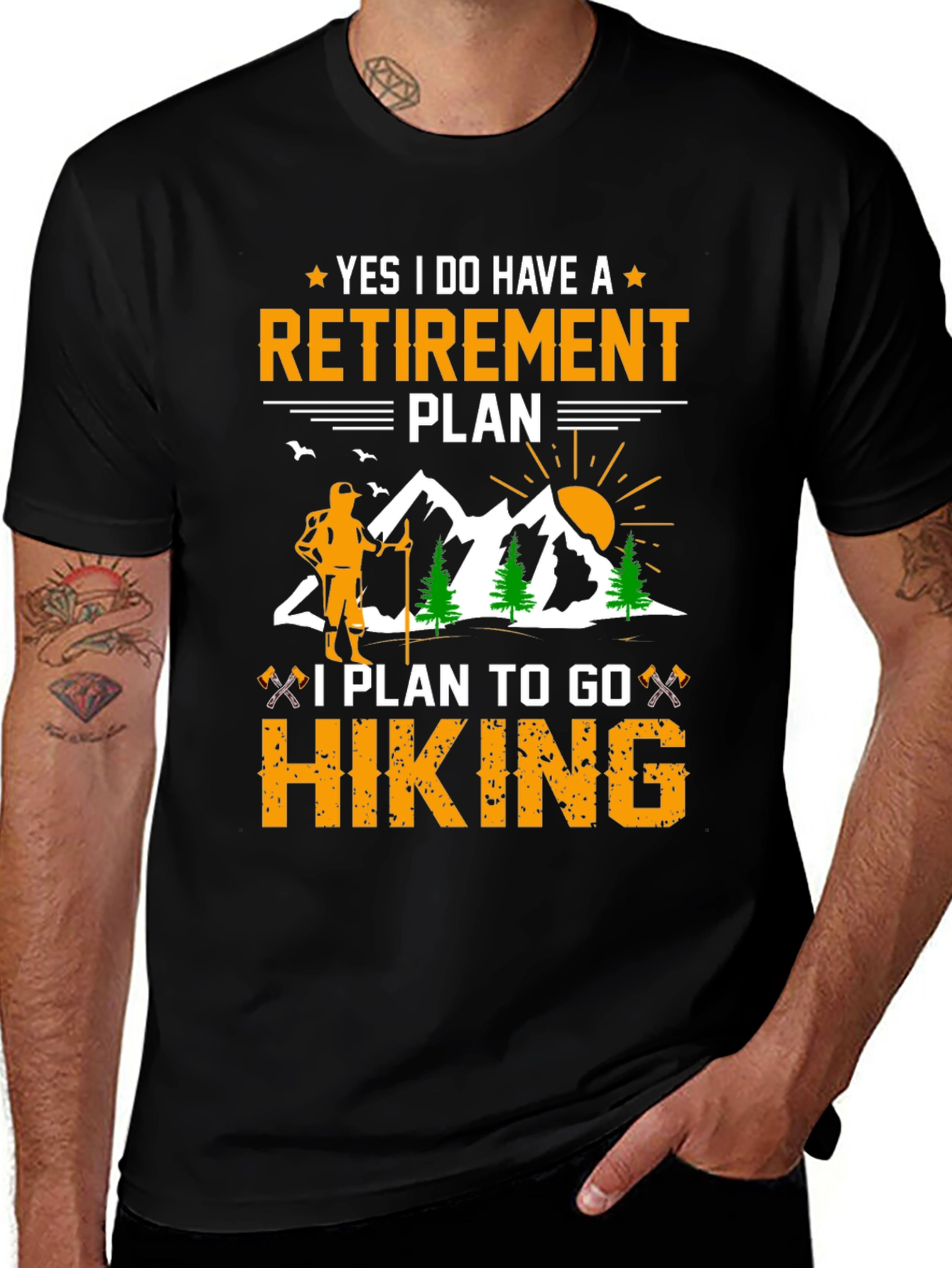 Variant 6 of Retirement Plan Hiking T-Shirt