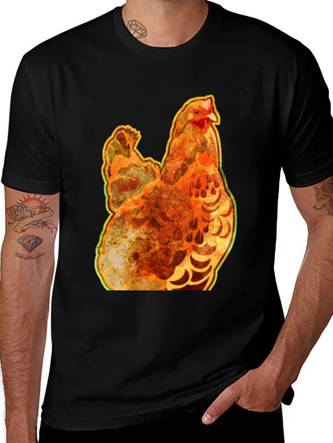 Variant 26 of Chicken Graphic Tee - Quirky Animal Shirt
