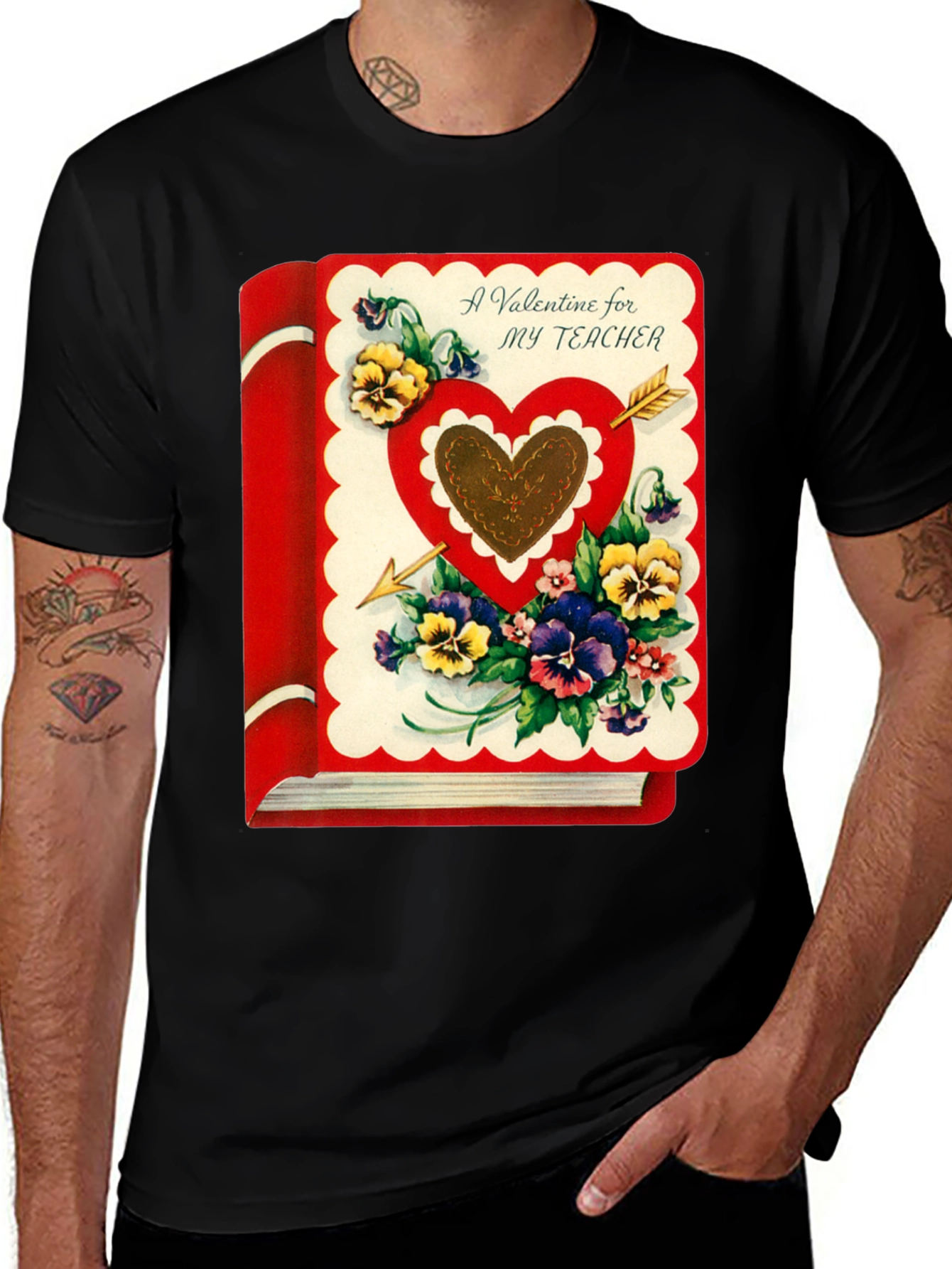 Valentine's Day Teacher Book T-Shirt