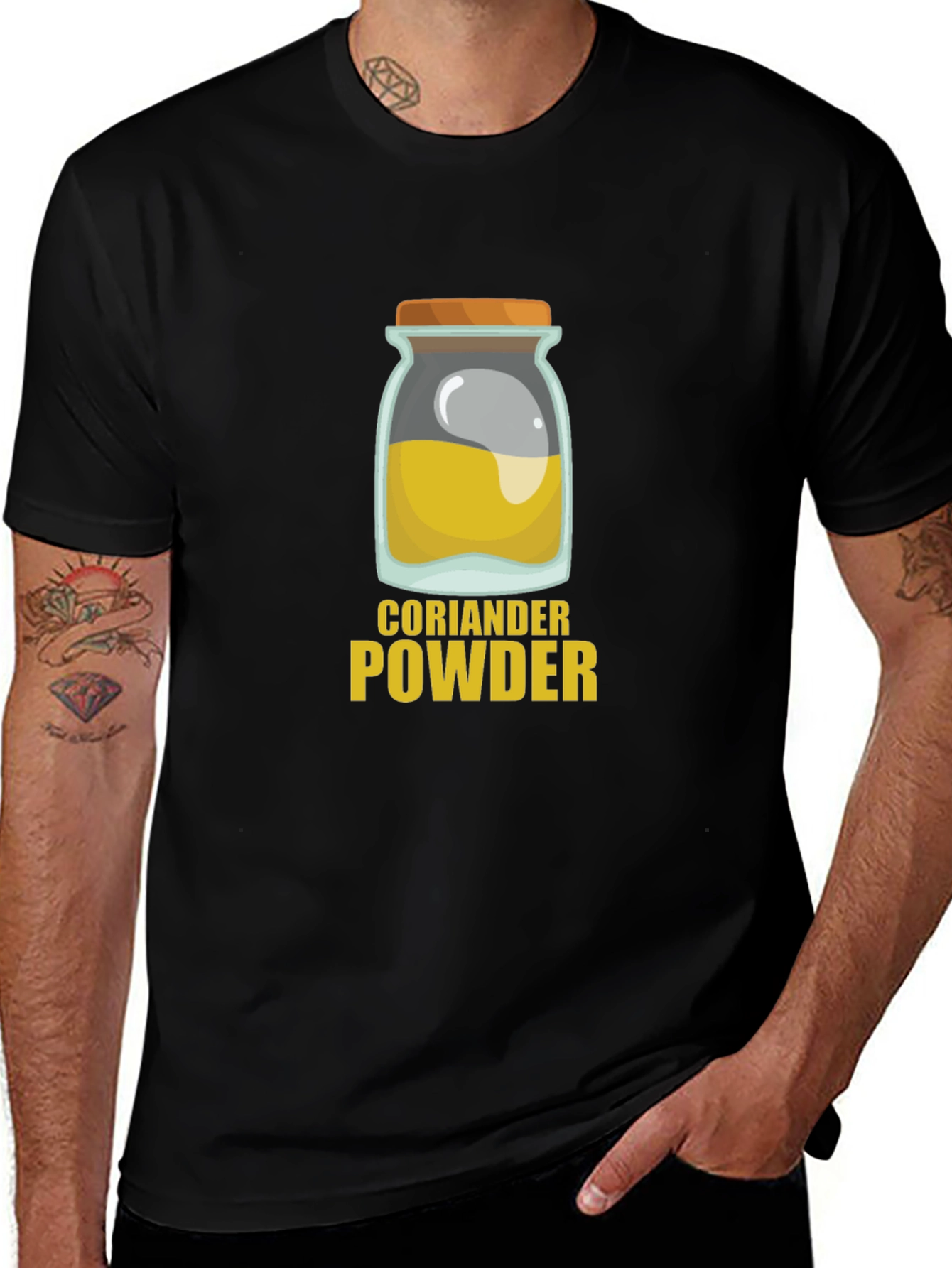 Coriander Powder Graphic Tee - Spice Lover T-Shirt