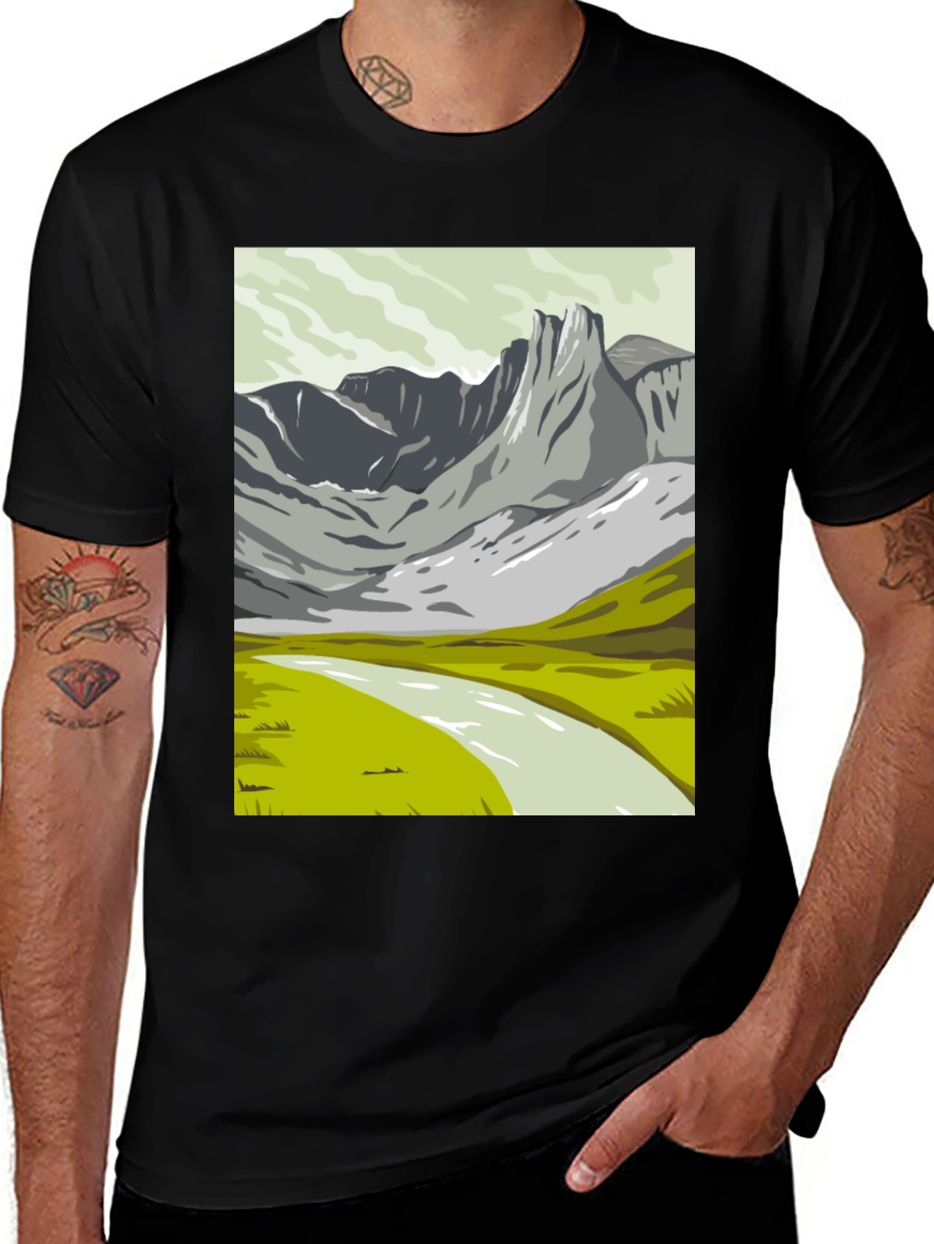 Variant 29 of Mountain River Graphic Tee