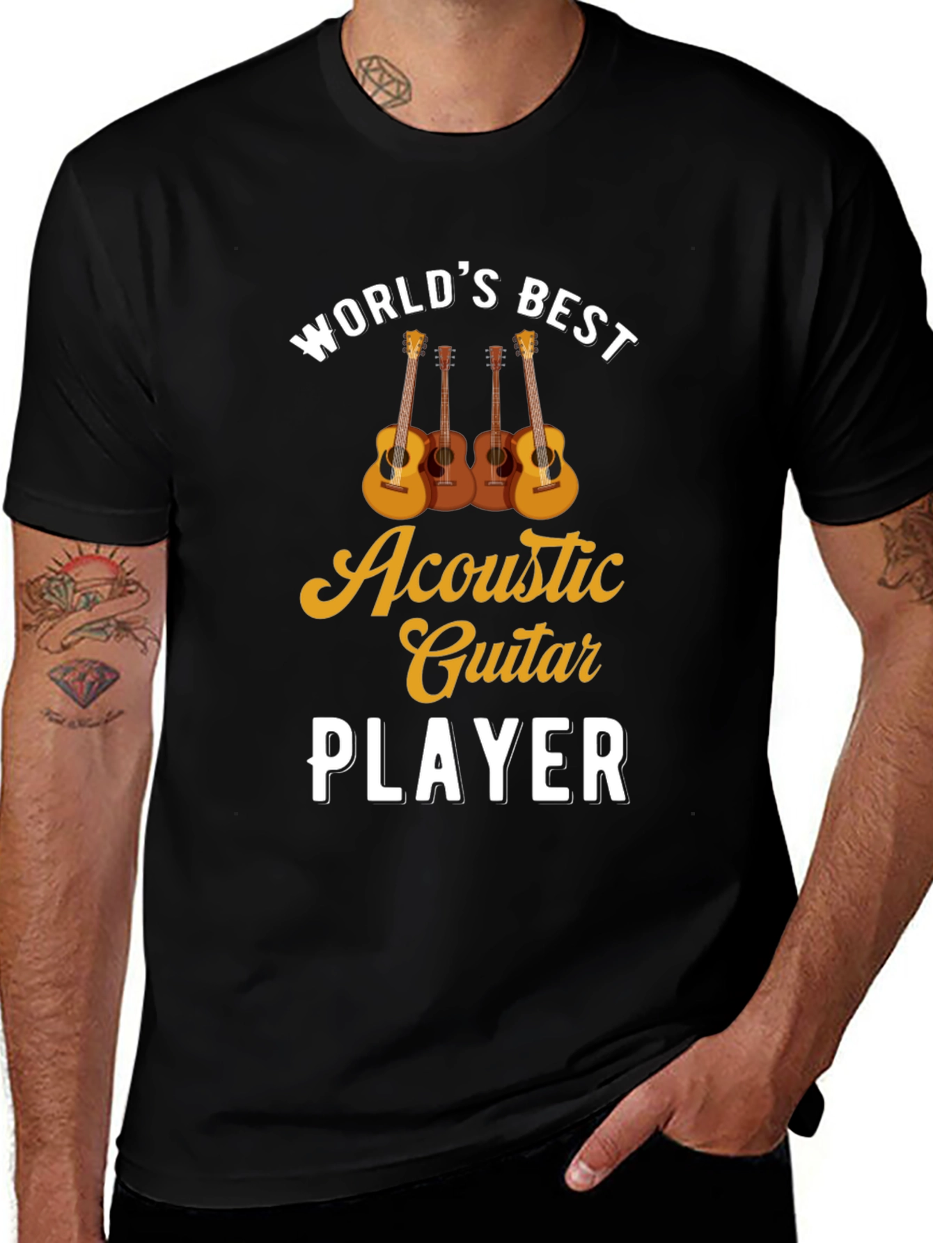 Variant 17 of World's Best Acoustic Guitar Player T-Shirt