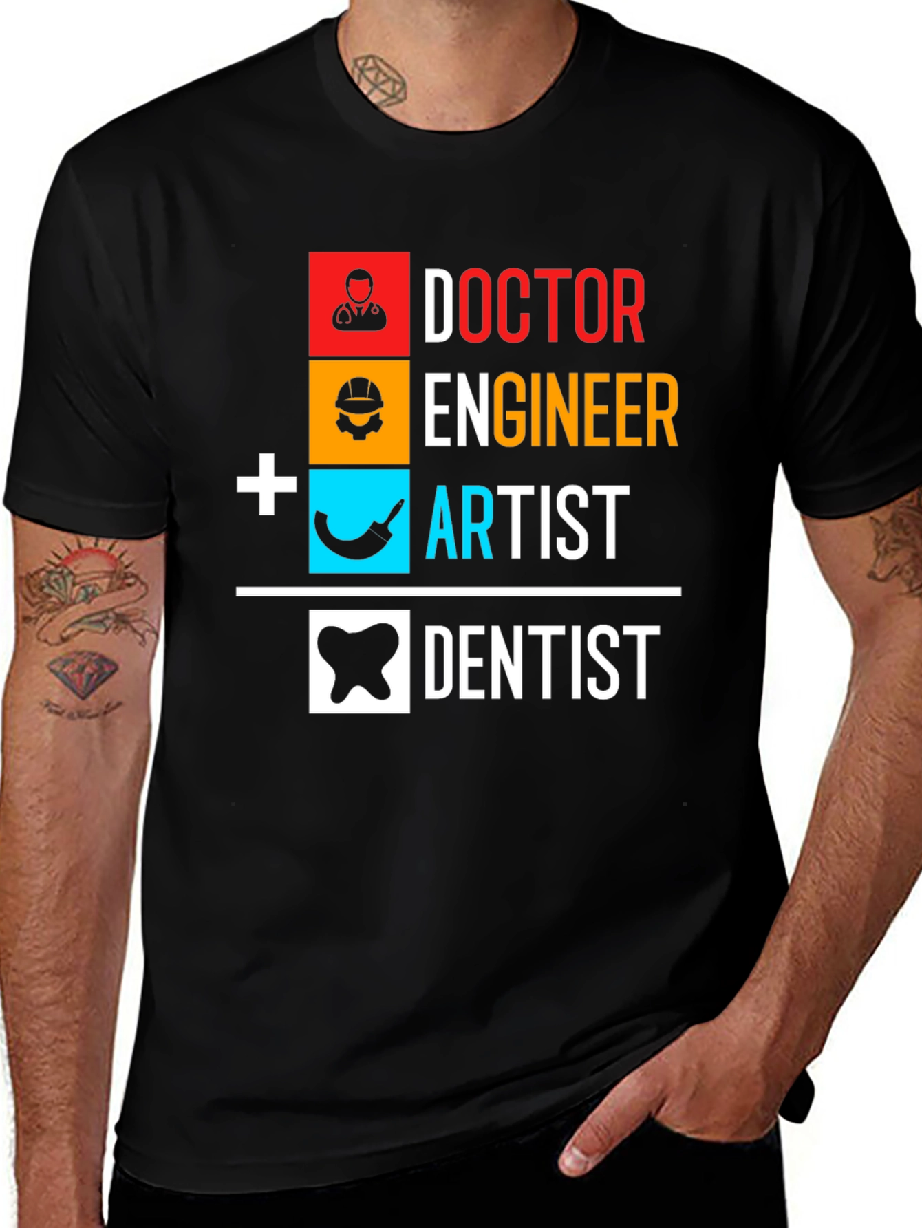 Variant 10 of Doctor Engineer Artist Dentist Graphic Tee