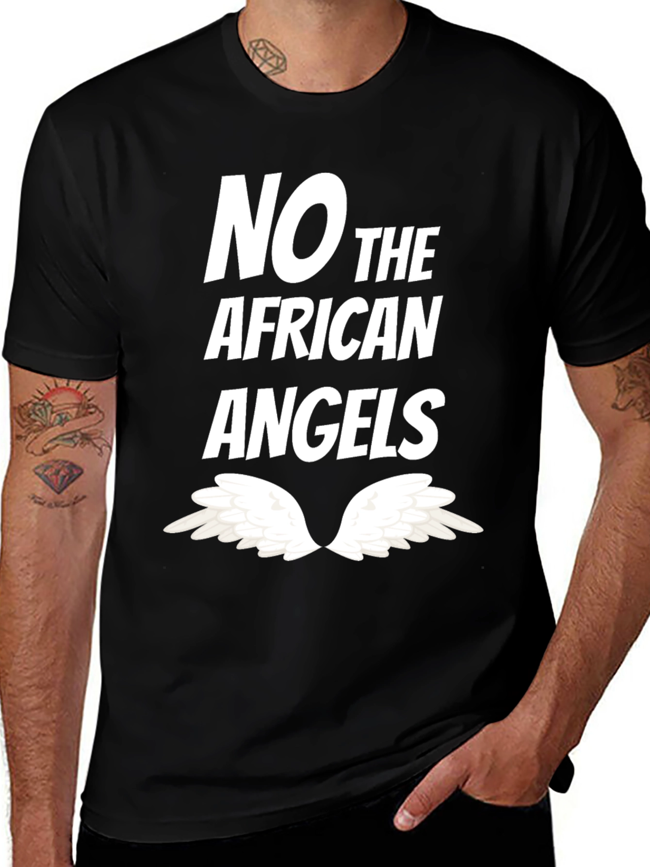No the African Angels Graphic T-Shirt