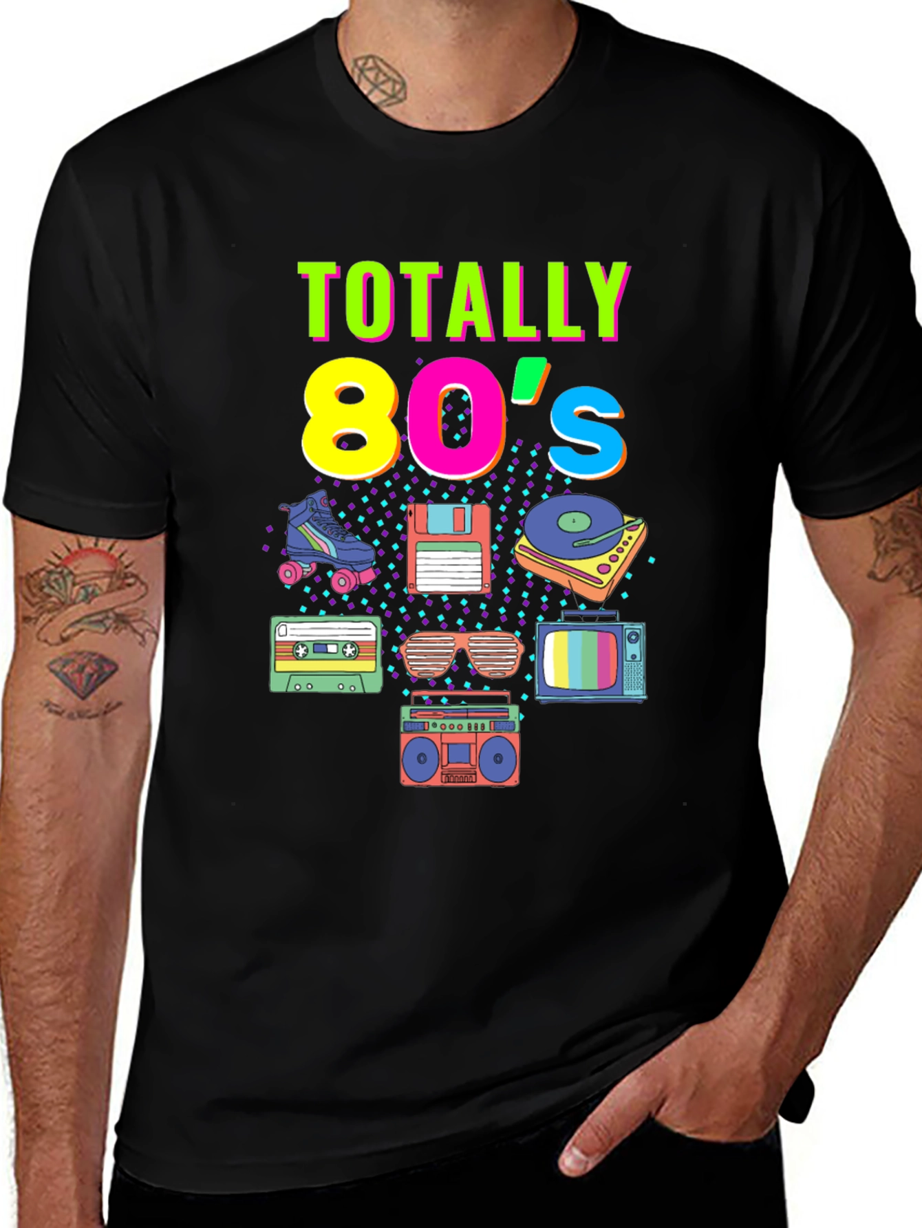 Totally 80's Graphic Tee - Retro Throwback Shirt
