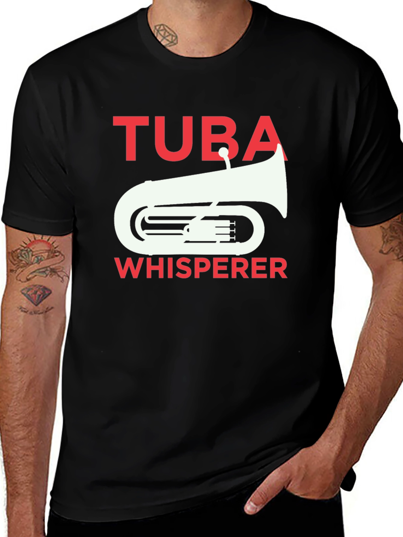Tuba Whisperer Graphic Tee - Musician T-Shirt