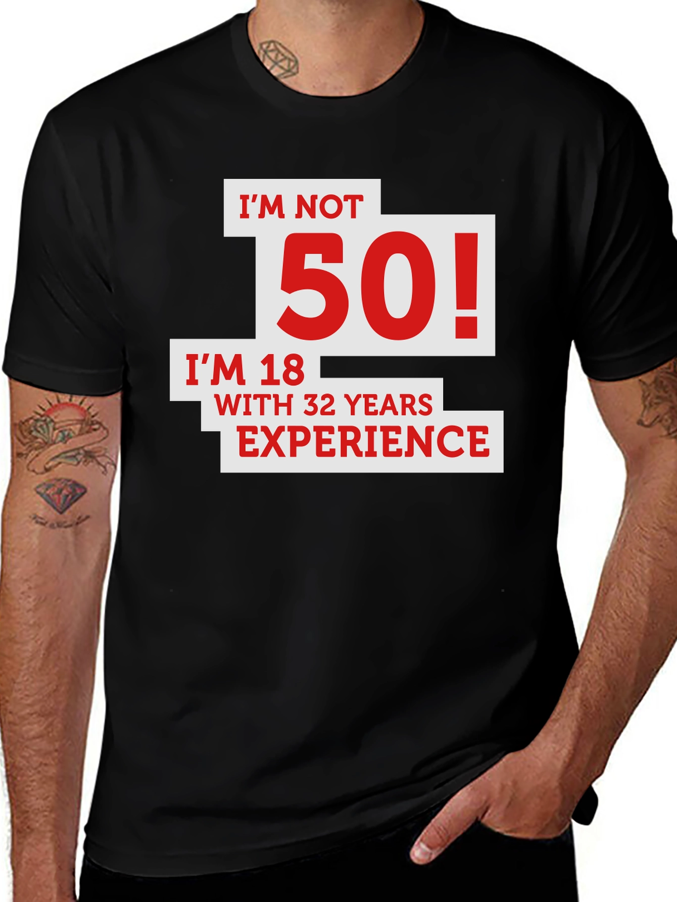 Funny 50th Birthday T-Shirt - I'm Not 50!