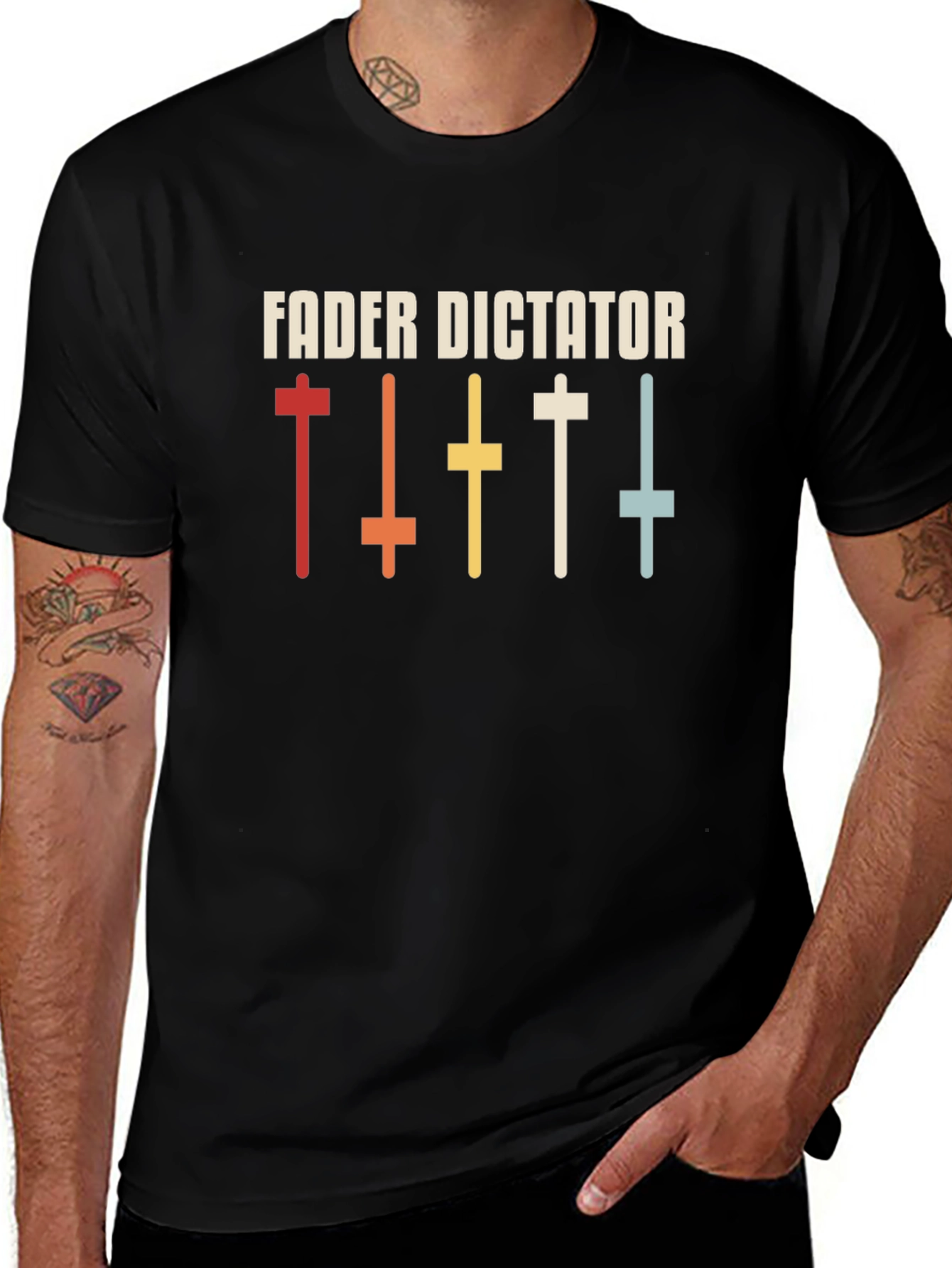 Variant 6 of Fader Dictator Retro Graphic Tee