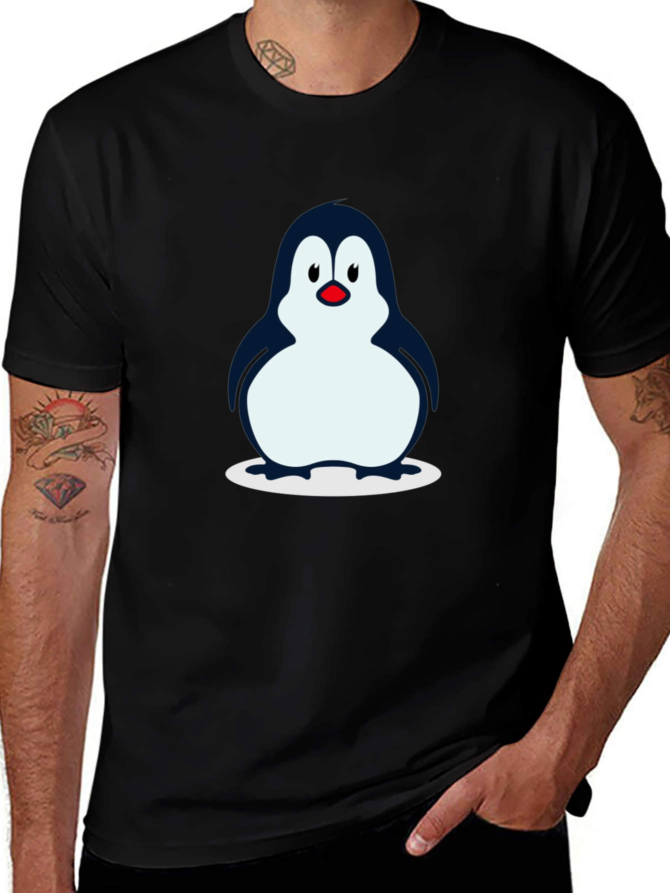 Variant 15 of Penguin Graphic T-Shirt - Black