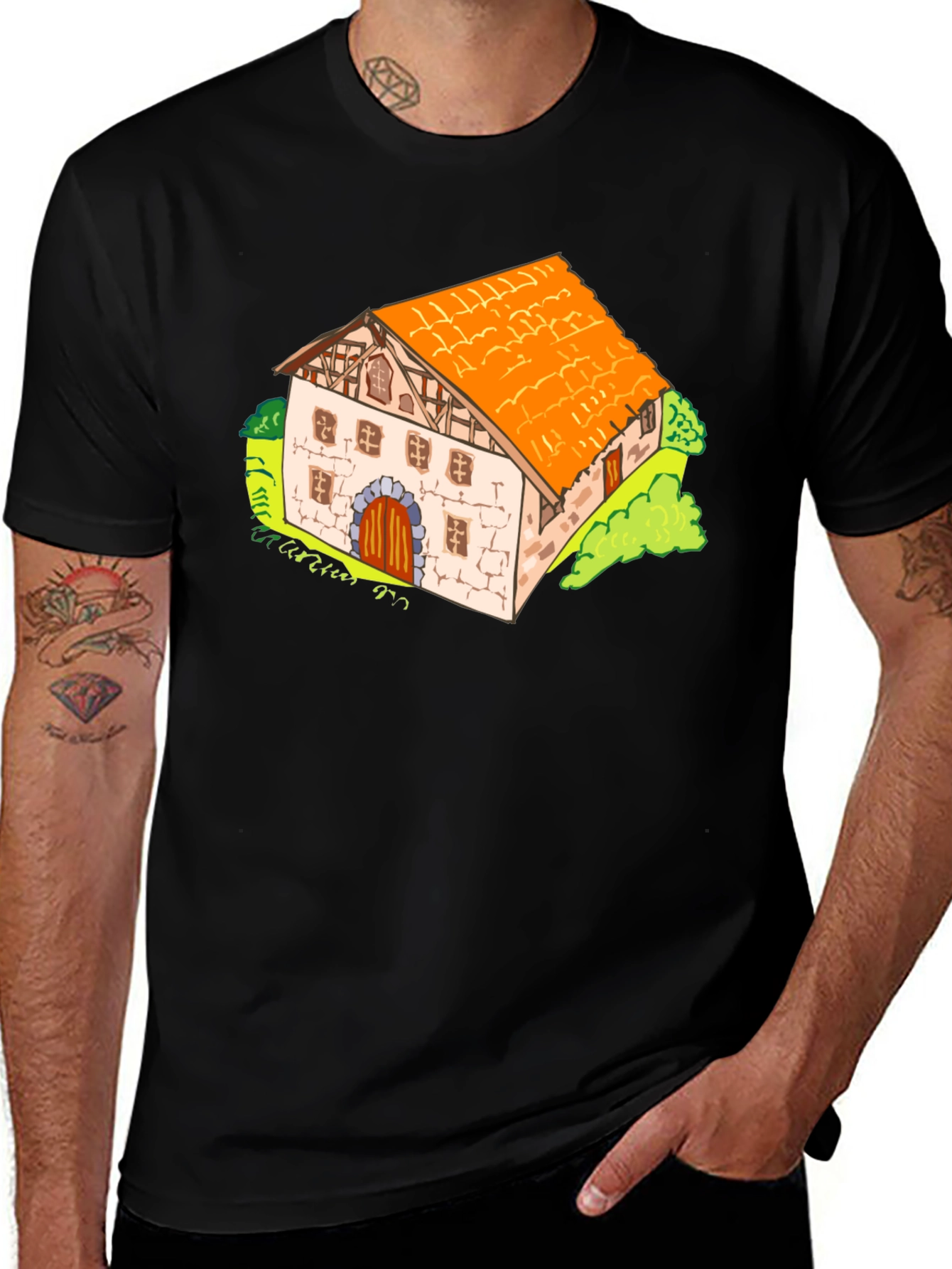 Variant 14 of Quaint Farmhouse T-Shirt - Unique Design