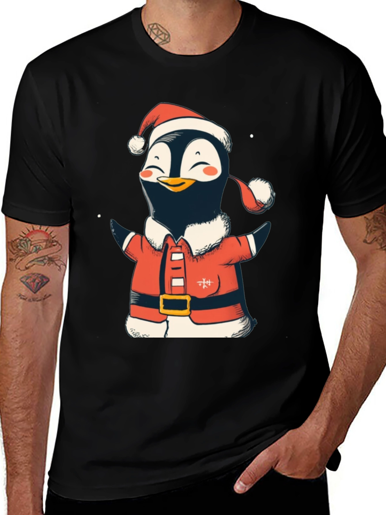 Variant 12 of Festive Penguin Santa Shirt