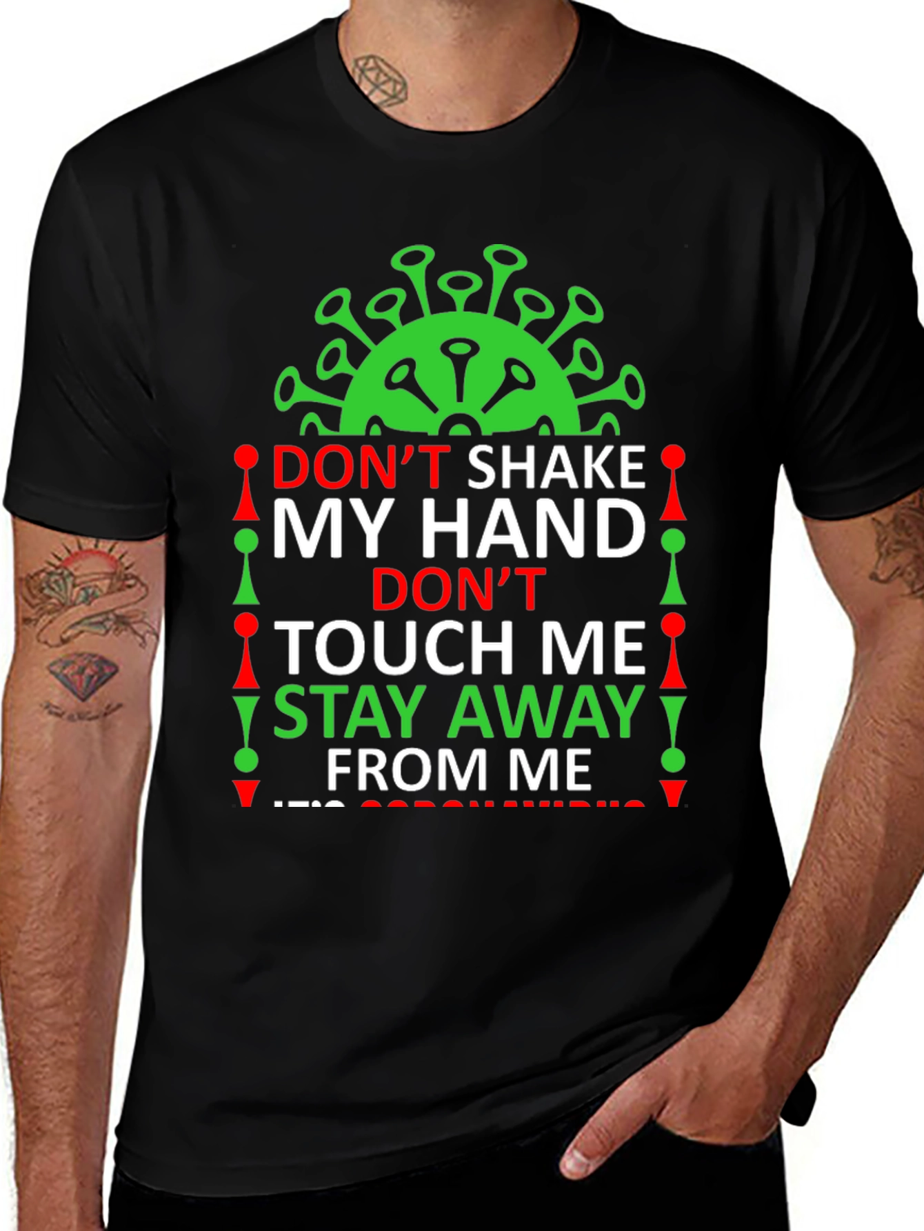 Variant 26 of Don't Shake My Hand Graphic T-Shirt