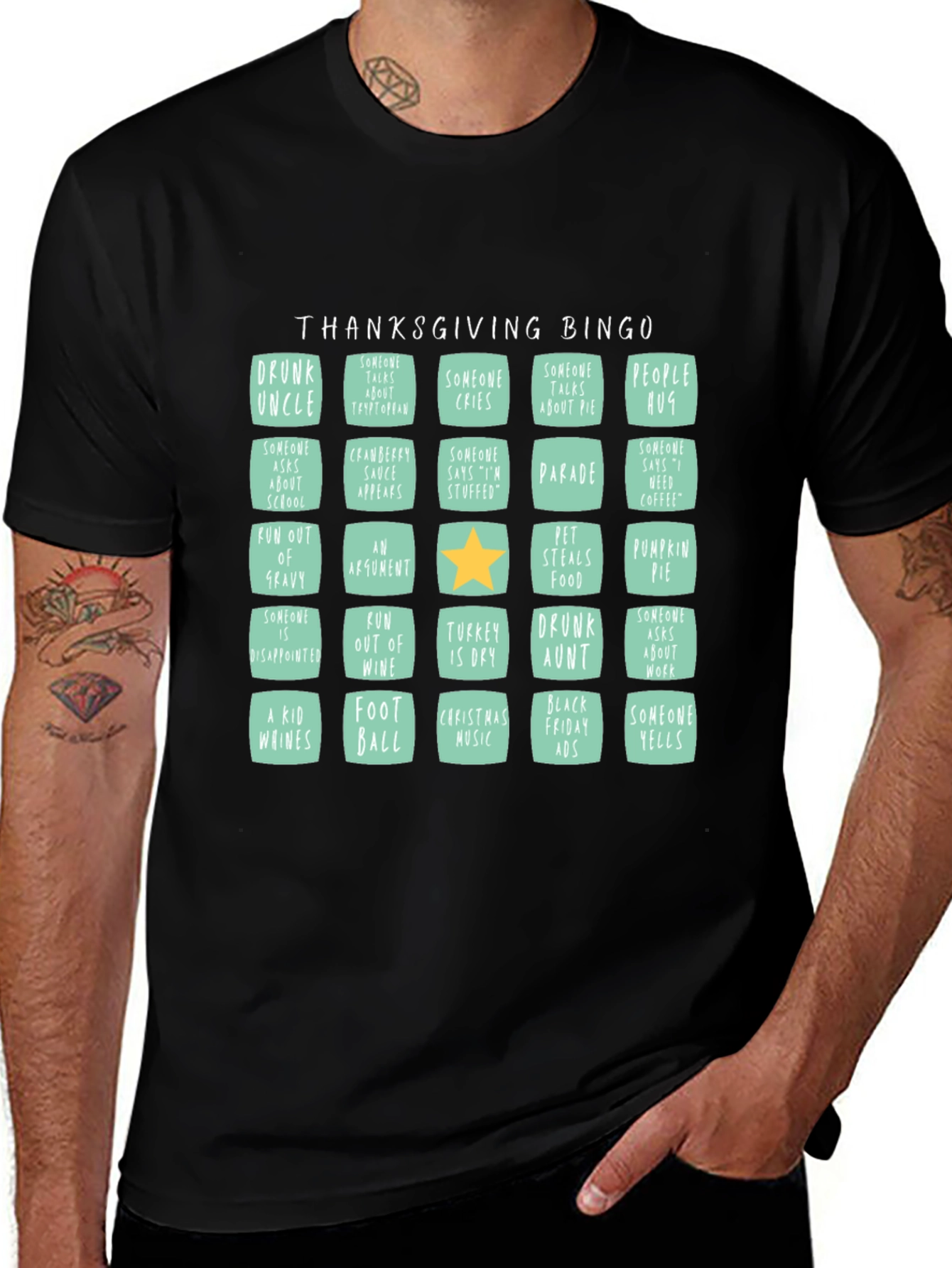 Thanksgiving Bingo T-Shirt: Holiday Fun