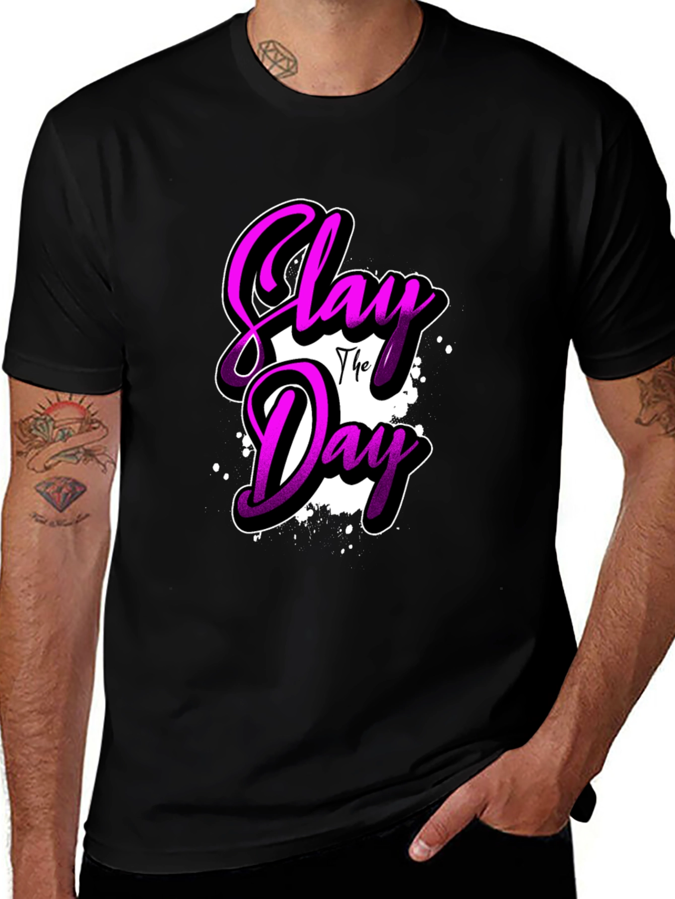 Variant 6 of Slay The Day Black T-Shirt