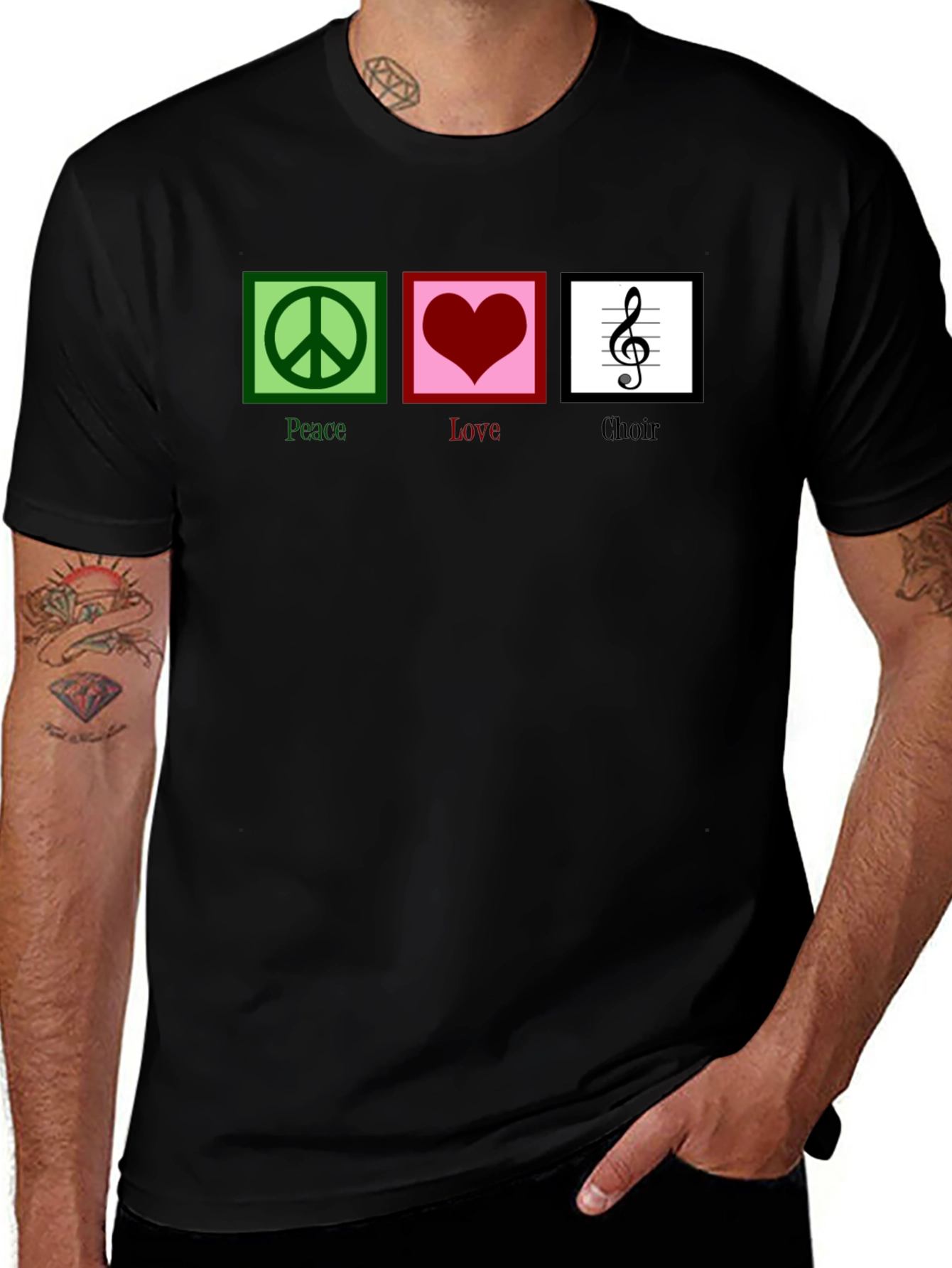 Peace Love Choir Graphic T-Shirt