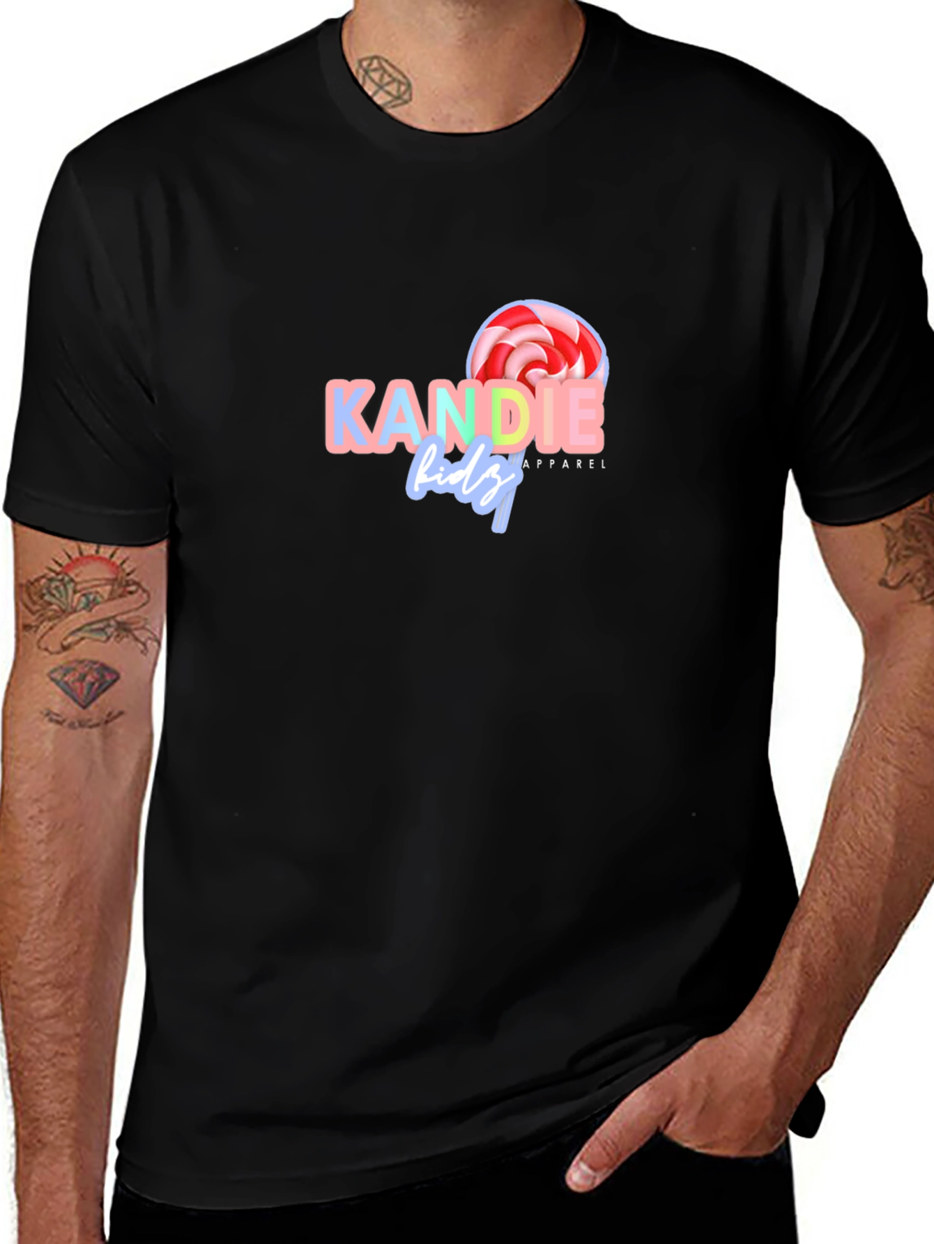 KANDIE Kidz Apparel Black T-Shirt