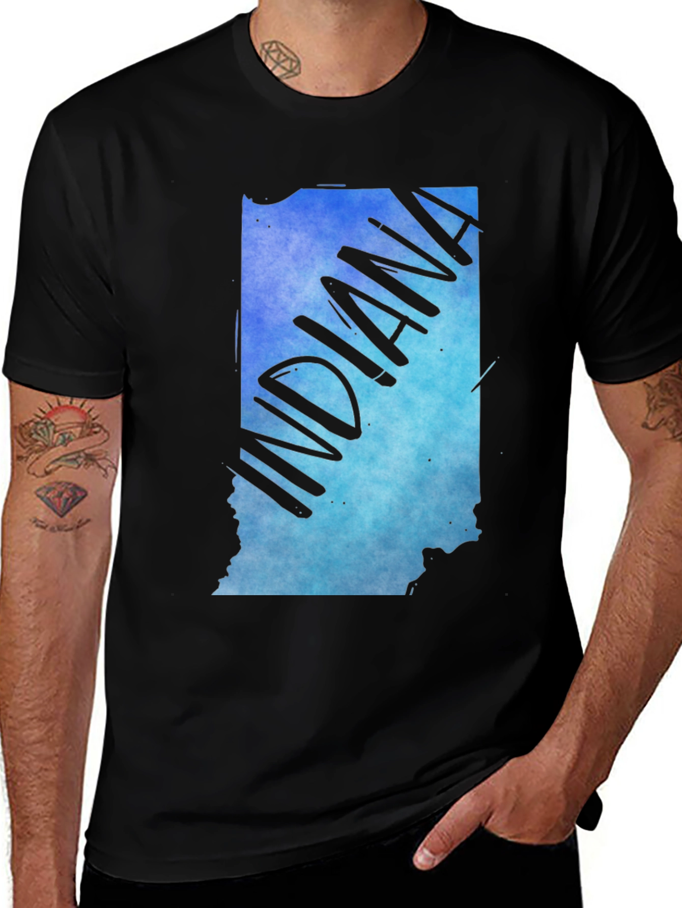 Variant 13 of Indiana State Graphic Tee - Cool T-Shirt