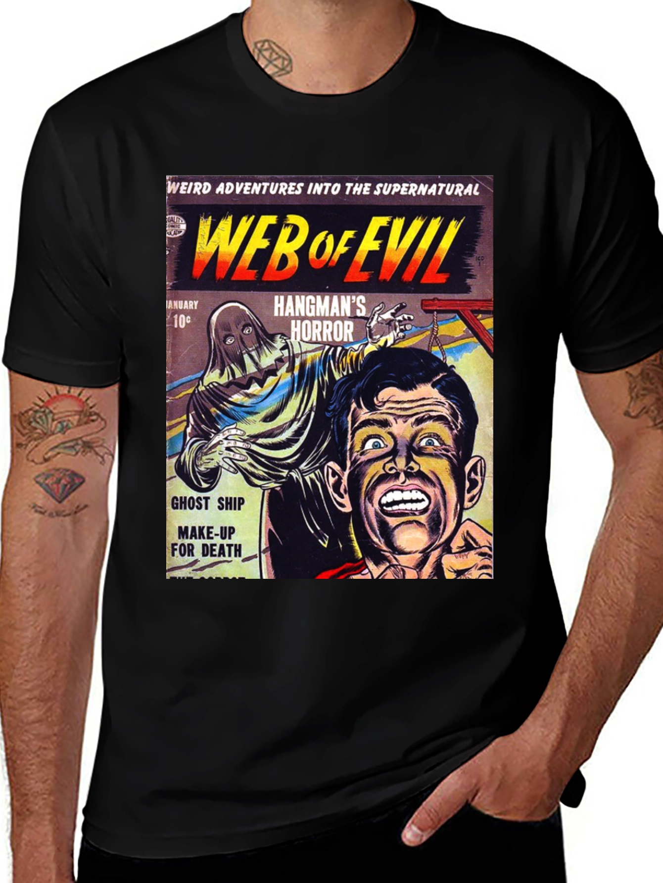 Variant 5 of Web of Evil Comic Book Cover T-Shirt