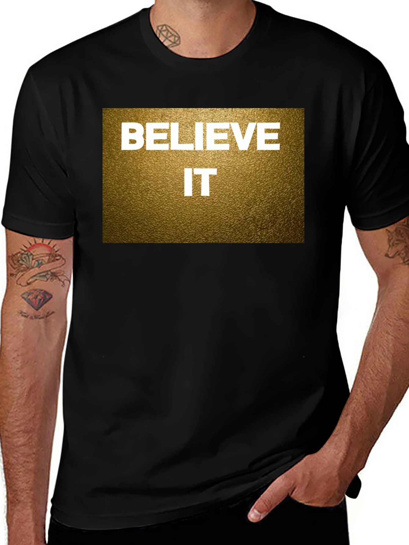 Variant 3 of Believe It Graphic T-Shirt - Motivational Tee