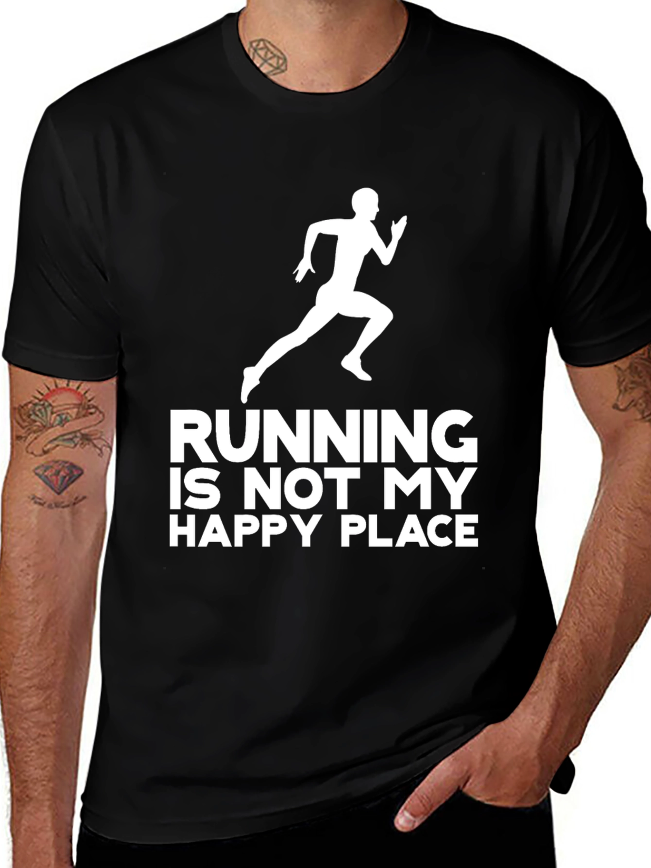 Variant 25 of Running is Not My Happy Place T-Shirt