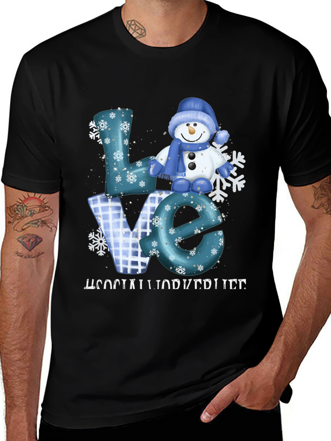 Variant 15 of Love Social Worker Life T-Shirt, Winter Edition