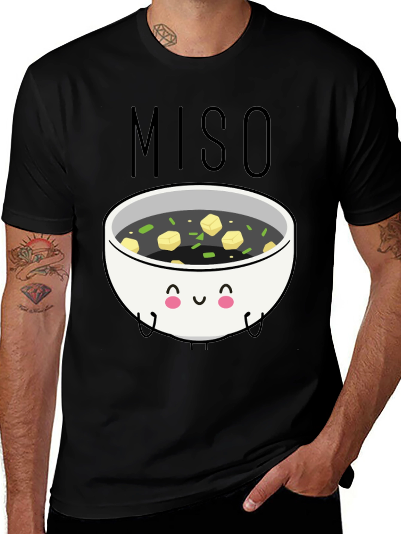 Variant 30 of Miso Soup Graphic T-Shirt - Kawaii Style