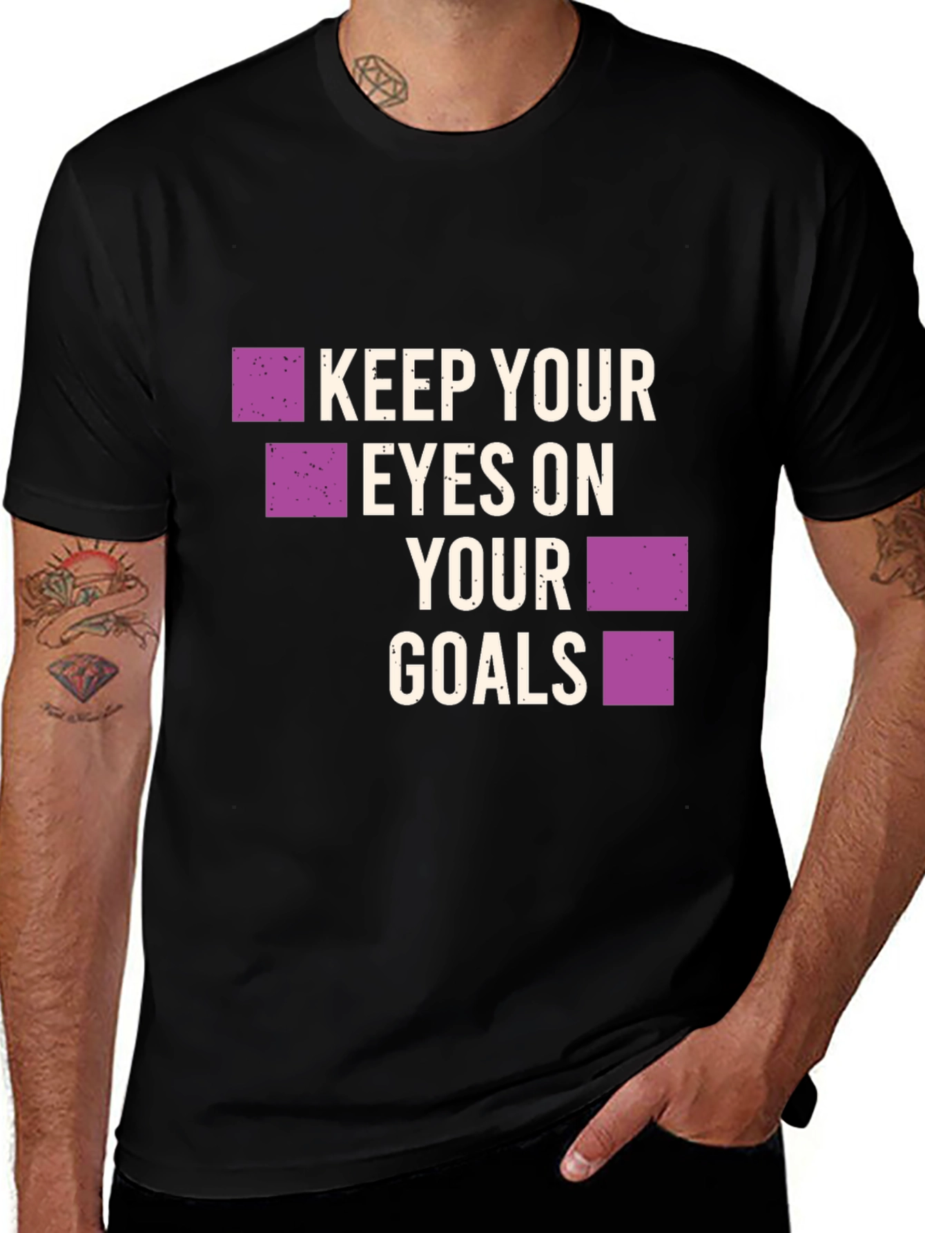 Variant 27 of Keep Your Eyes on Your Goals Graphic Tee