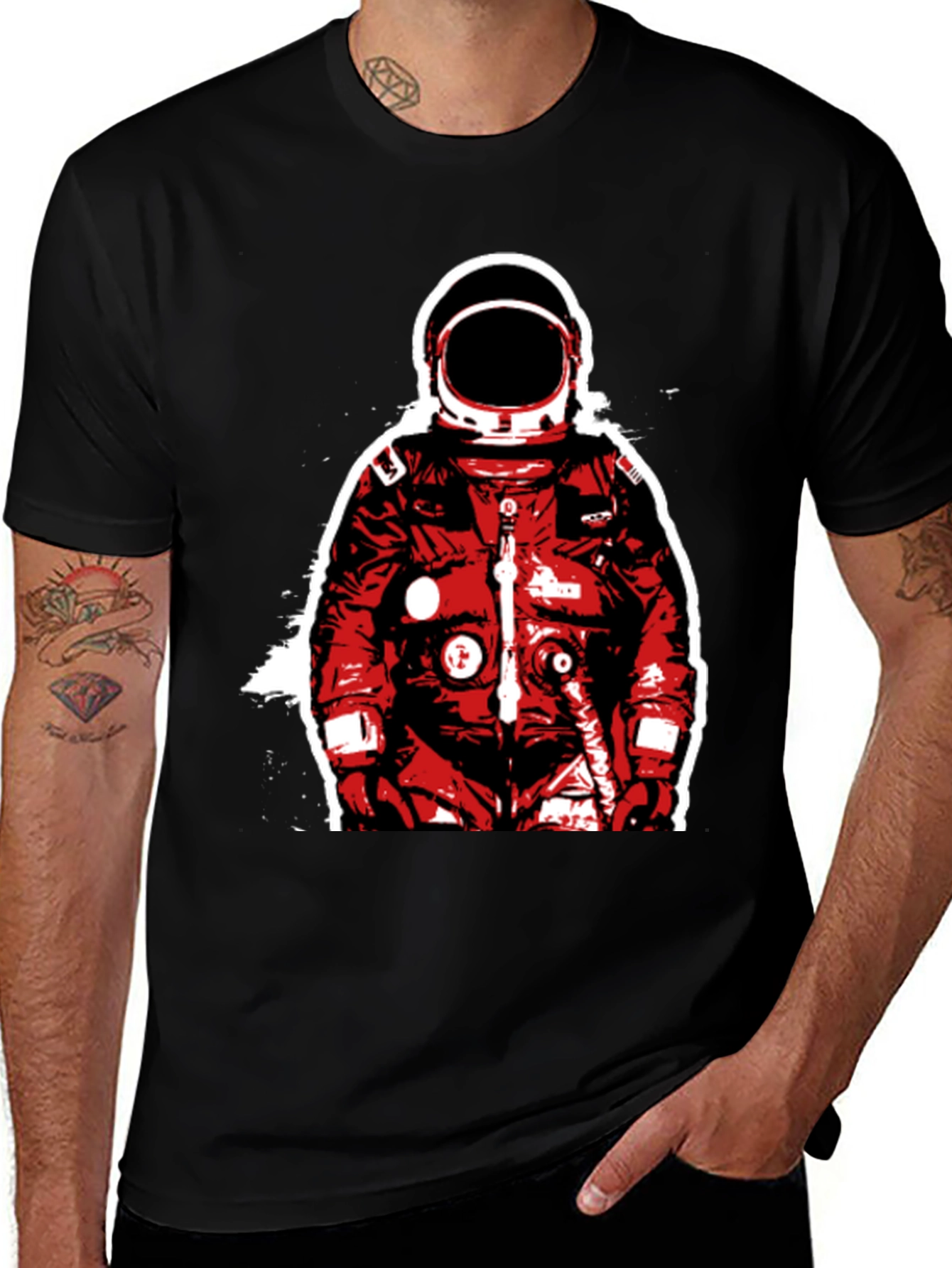 Astronaut Graphic T-Shirt - Bold Space Design