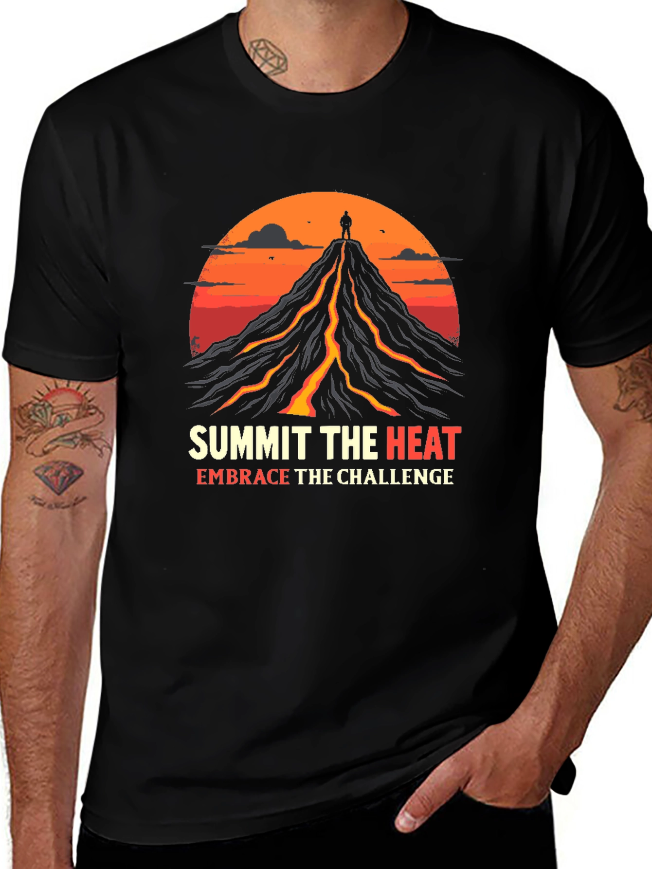 Variant 29 of Summit the Heat T-Shirt: Embrace the Challenge