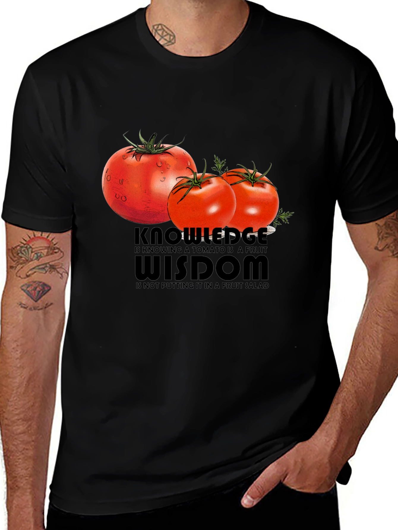 Variant 12 of Tomato Fruit Wisdom Graphic Tee