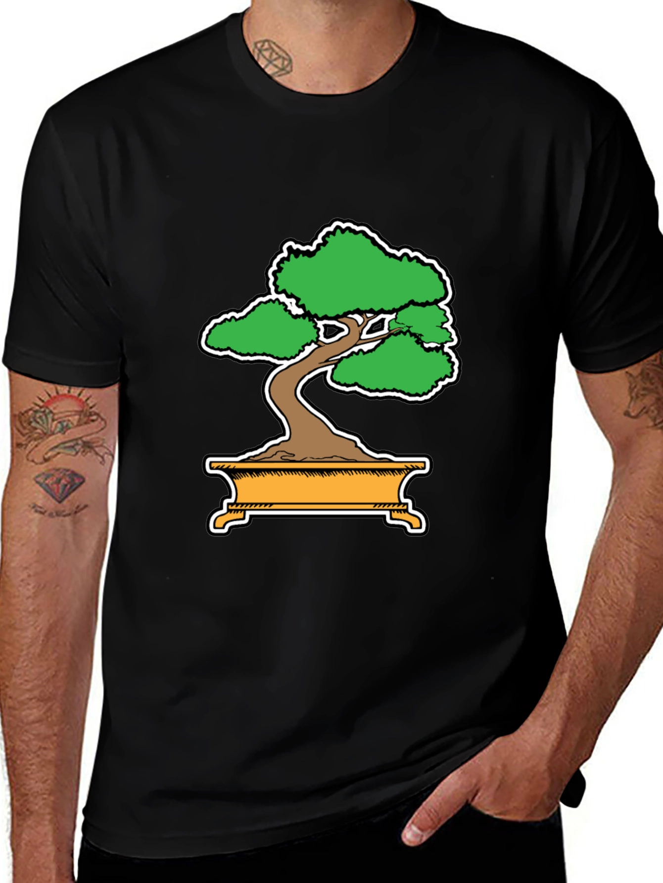 Bonsai Tree Graphic T-Shirt - Modern Style