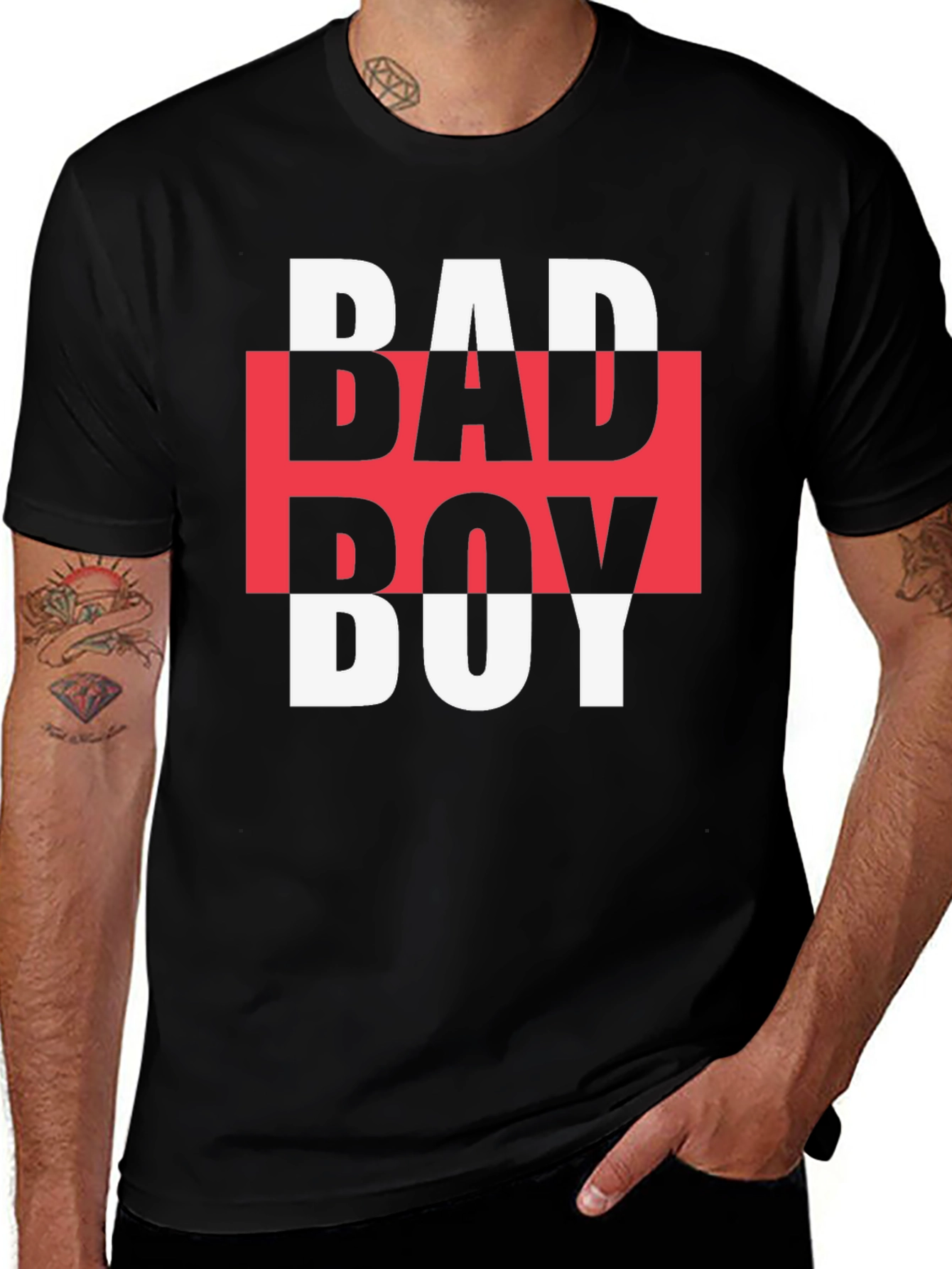 Variant 22 of Edgy Bad Boy Graphic Tee - Bold Streetwear Style