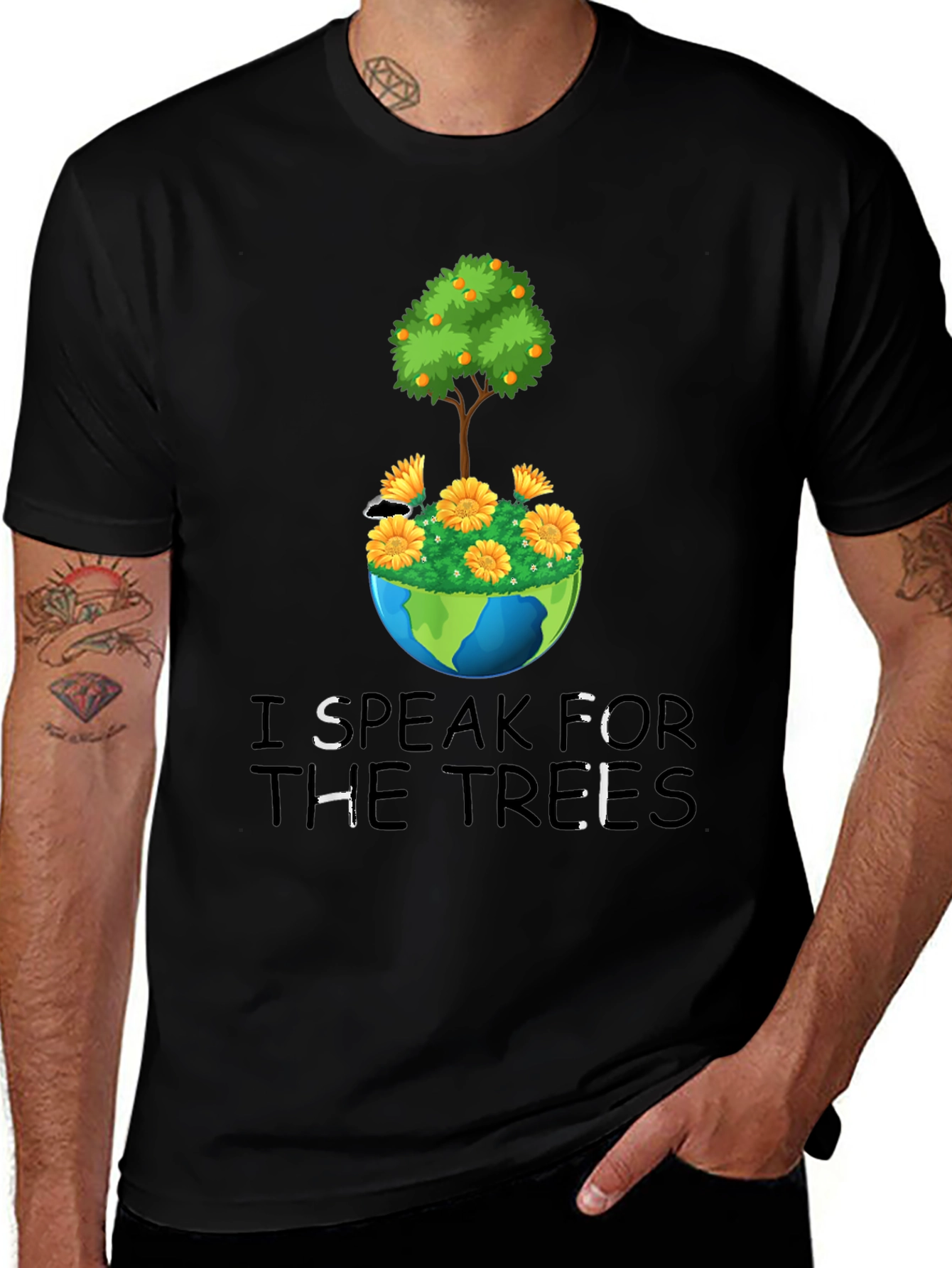 Variant 6 of Eco-Friendly Speak For The Trees Graphic Tee