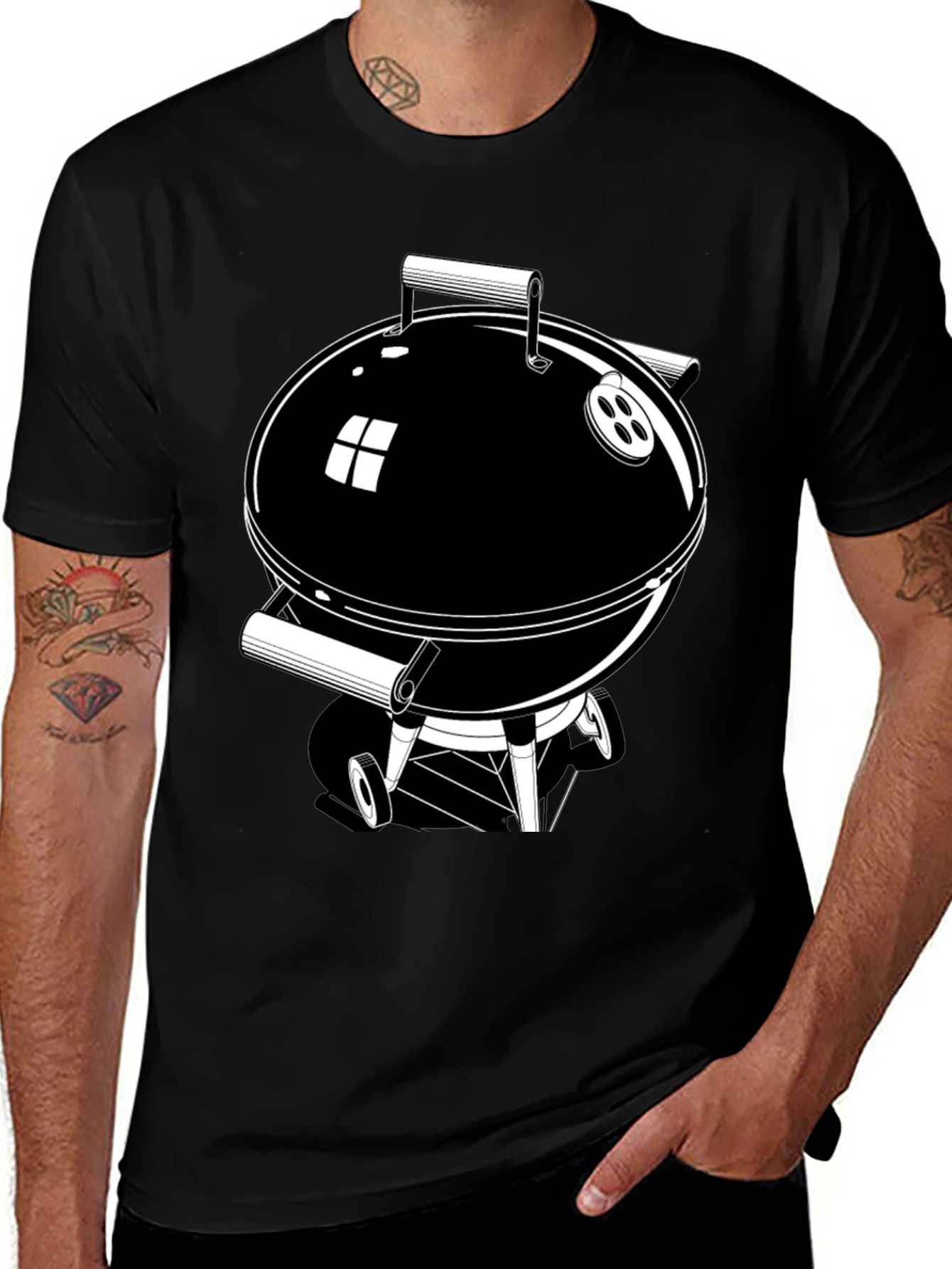 Variant 7 of BBQ Grill Graphic T-Shirt