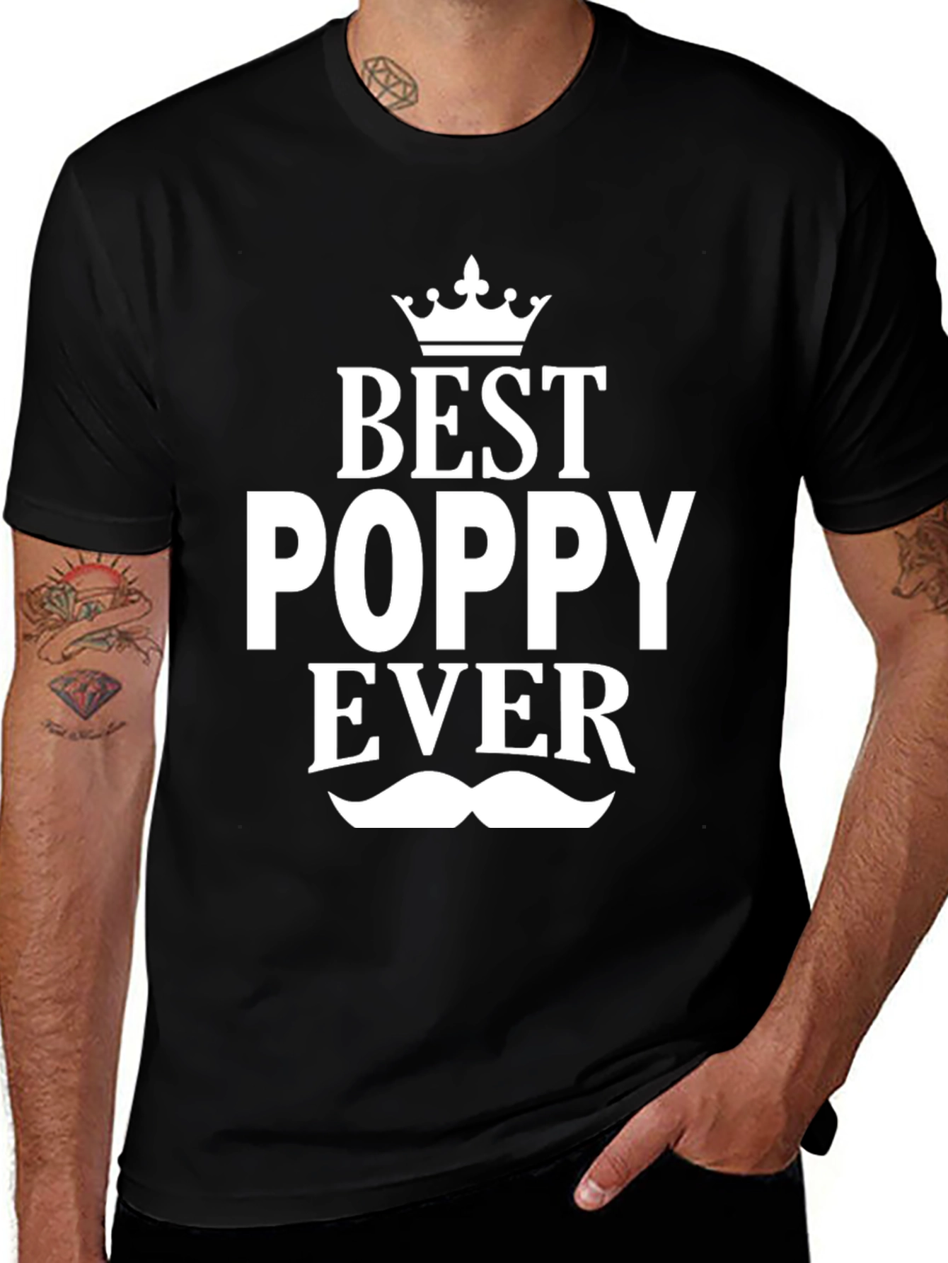 Variant 3 of Best Poppy Ever Black Graphic T-Shirt