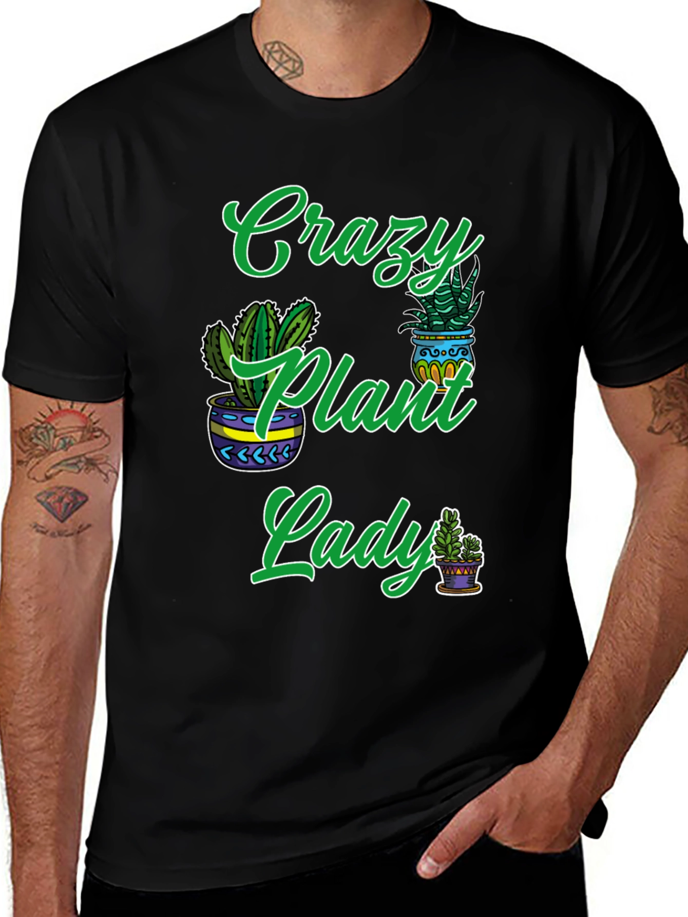 Variant 27 of Crazy Plant Lady Graphic Tee