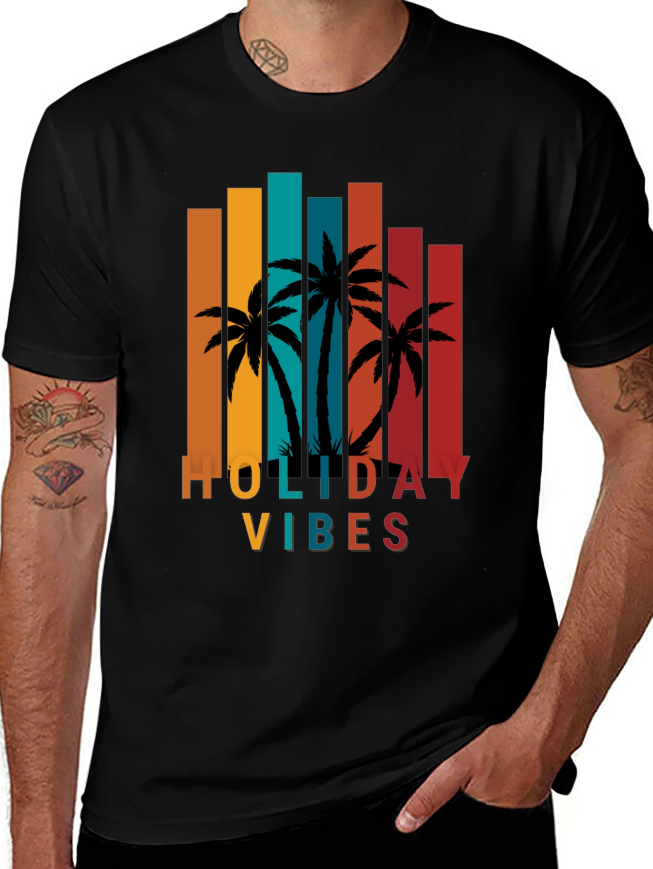 Holiday Vibes Palm Tree T-Shirt