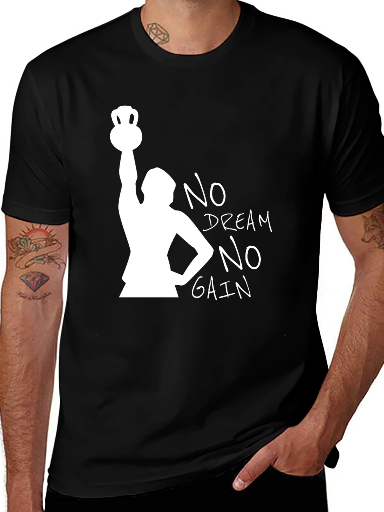 Variant 19 of Motivational Gym T-Shirt - No Dream, No Gain