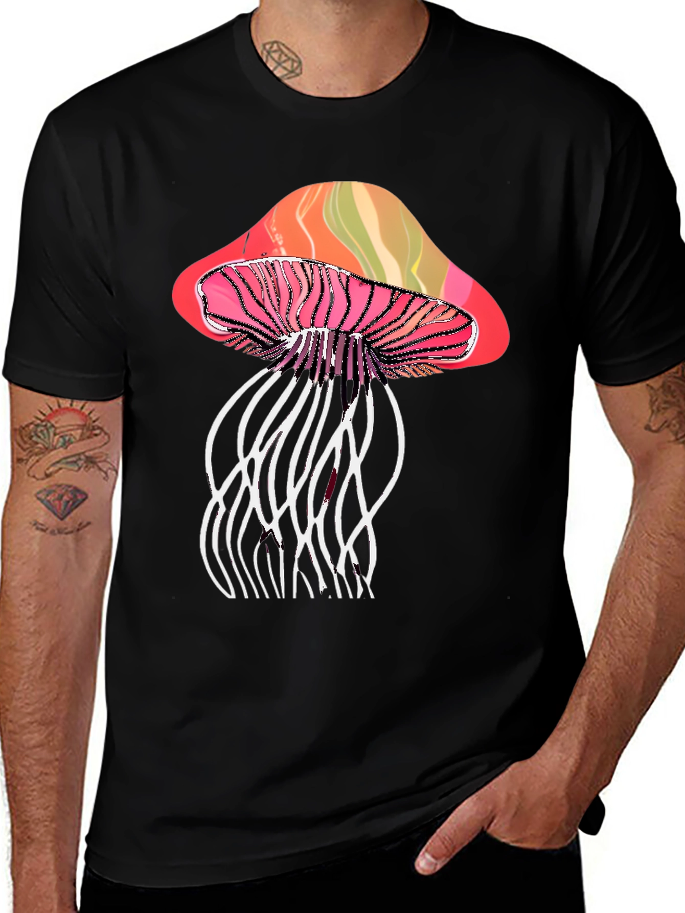 Variant 21 of Psychedelic Mushroom Graphic T-Shirt
