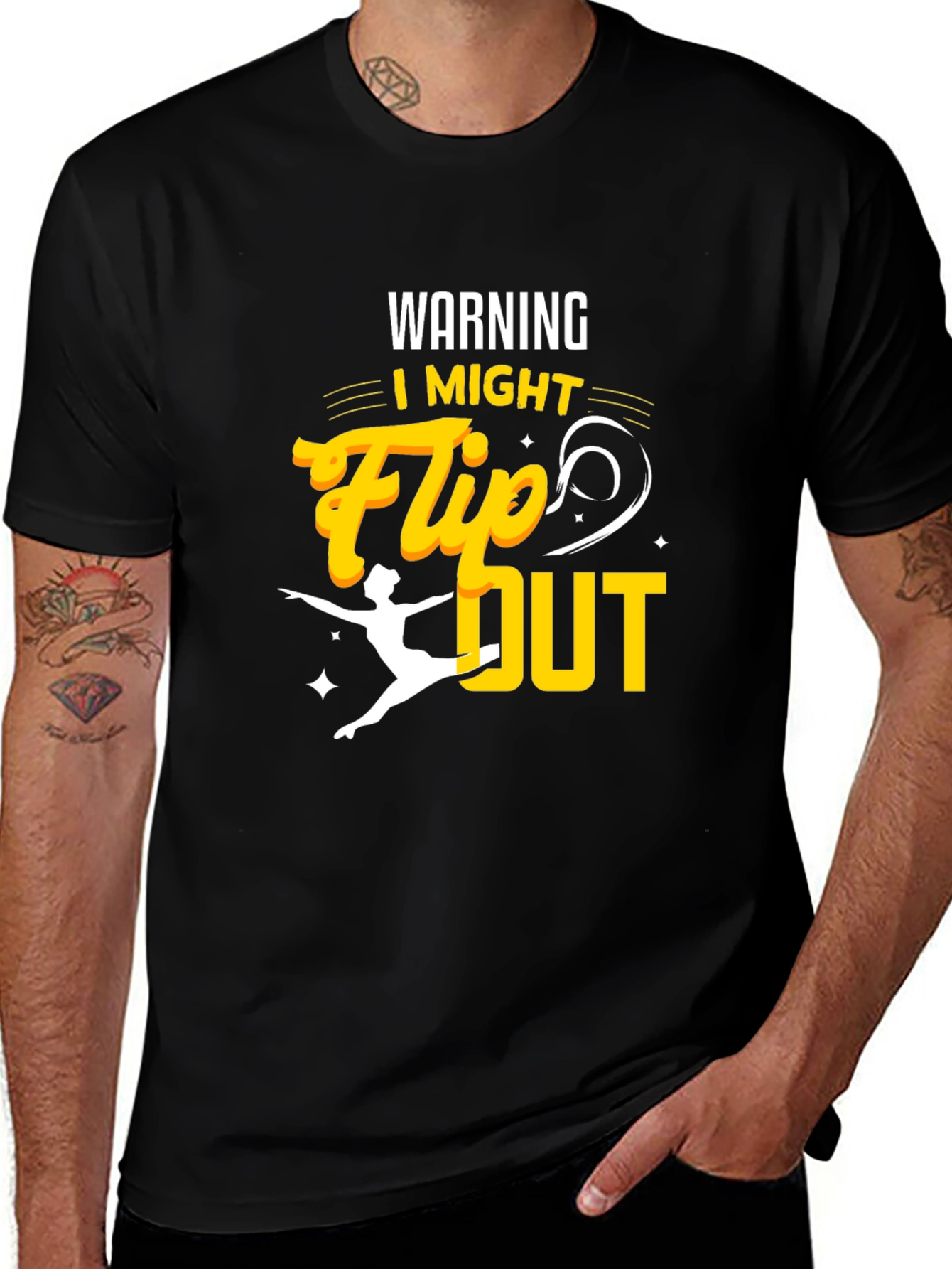 Variant 6 of Warning I Might Flip Out T-Shirt