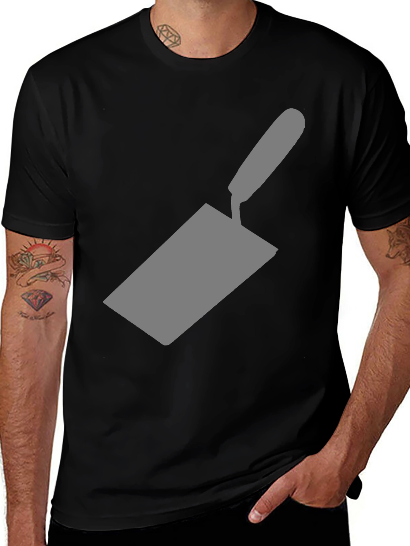 Trowel Graphic T-Shirt - Black Tee