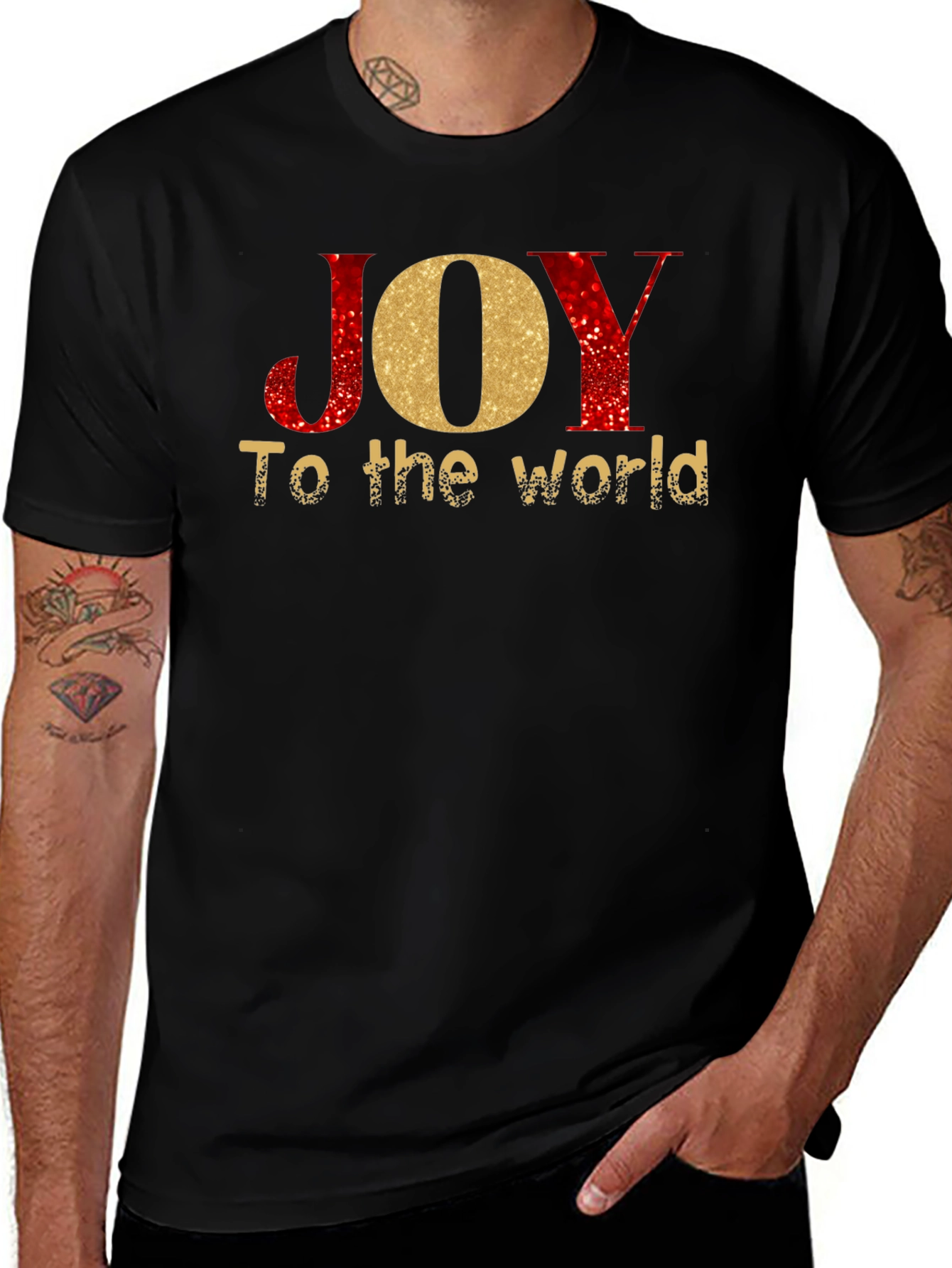 Variant 21 of Joy To The World Holiday T-Shirt